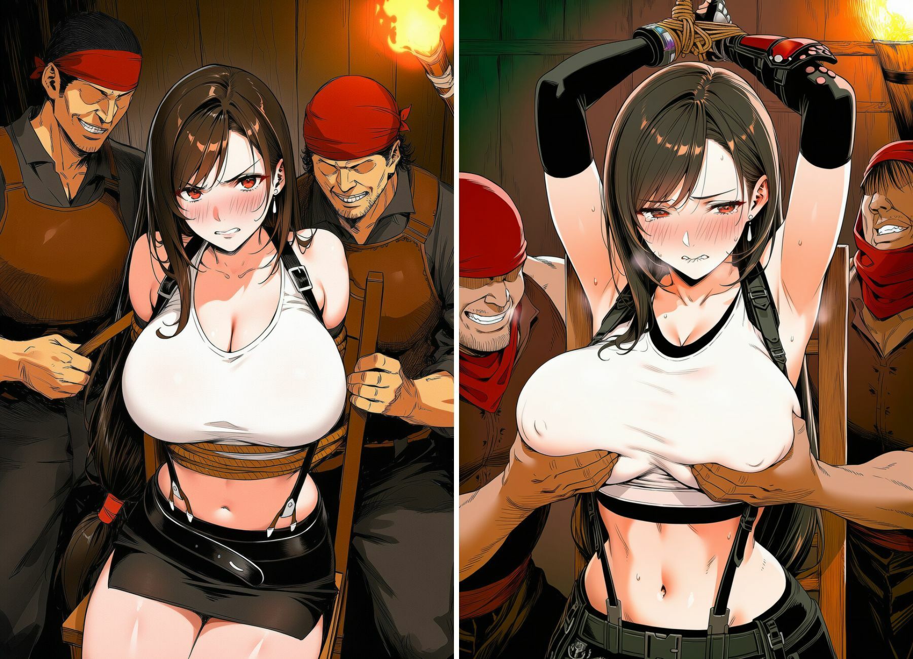 かくとう娘の陥落記〜縛られ焦らされ自分から腰を振るまで〜 サンプル画像1