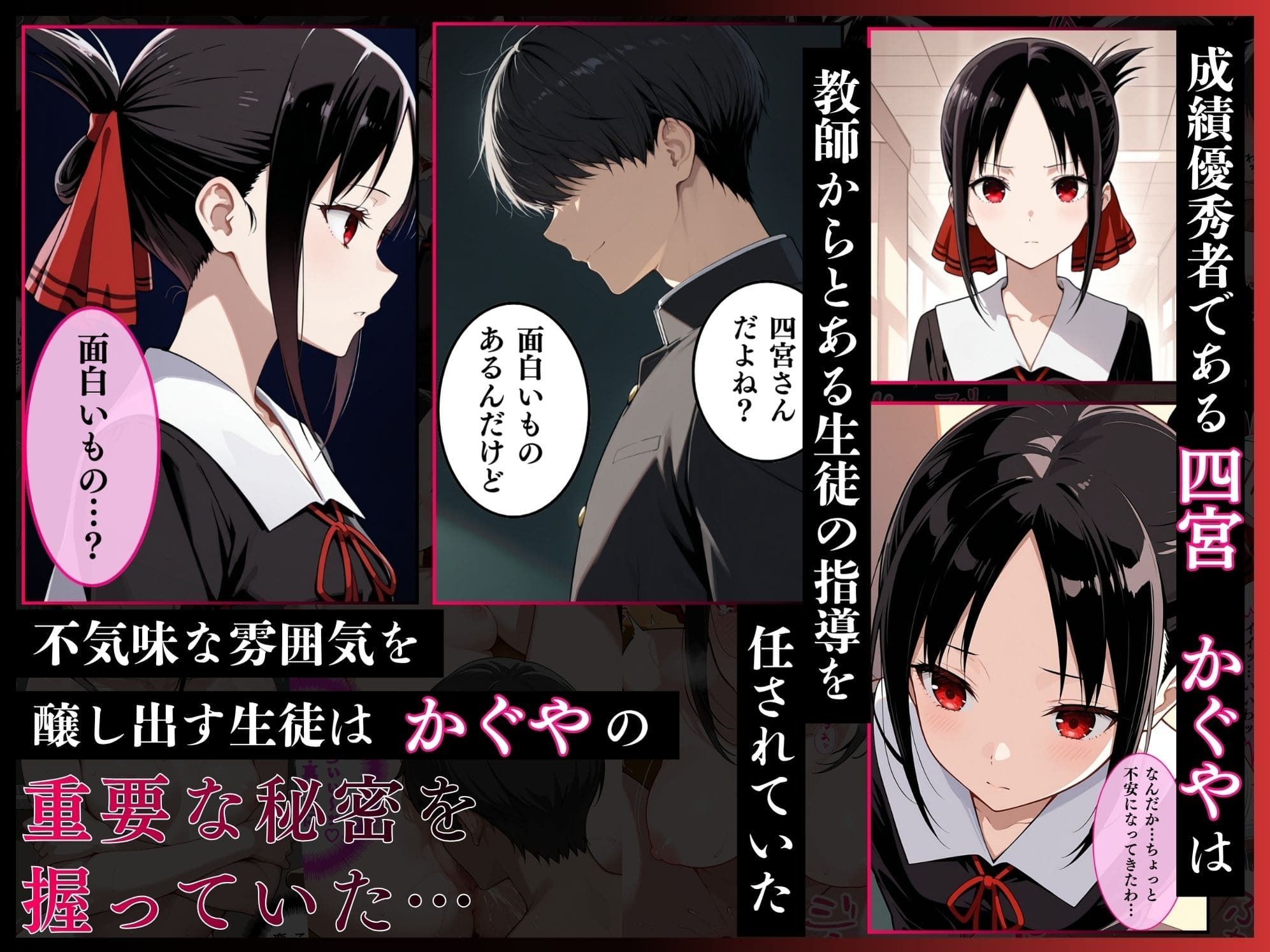 かぐや様を犯したい、白金圭も犯したい。才女たちが快楽地獄の性奴●に サンプル画像1