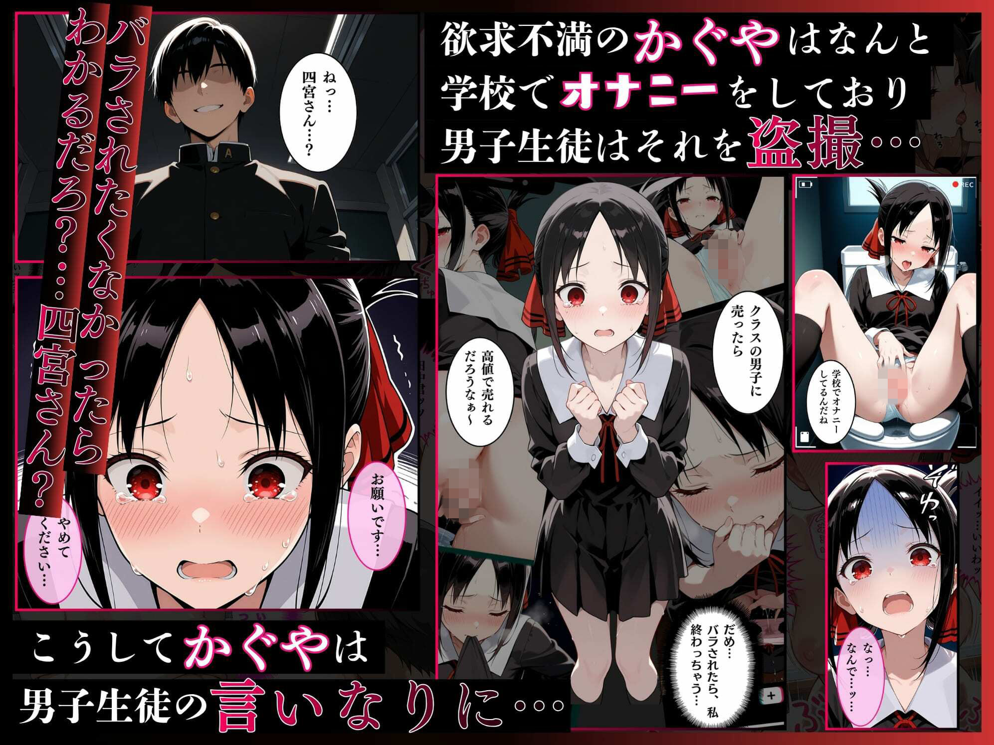 かぐや様を犯したい、白金圭も犯したい。才女たちが快楽地獄の性奴●に サンプル画像2