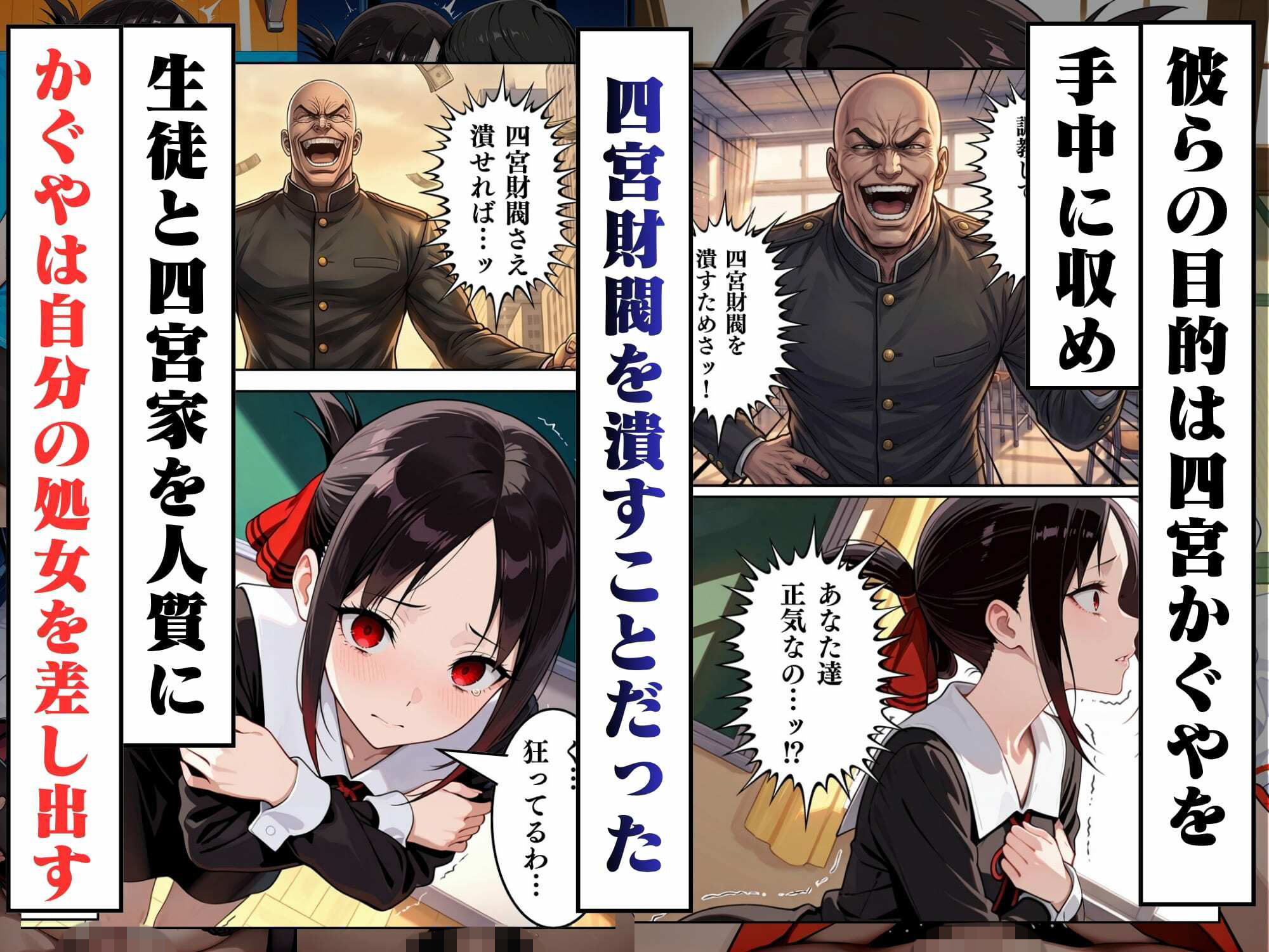 かぐや様を調教。強●絶頂と快楽地獄で壊される サンプル画像3