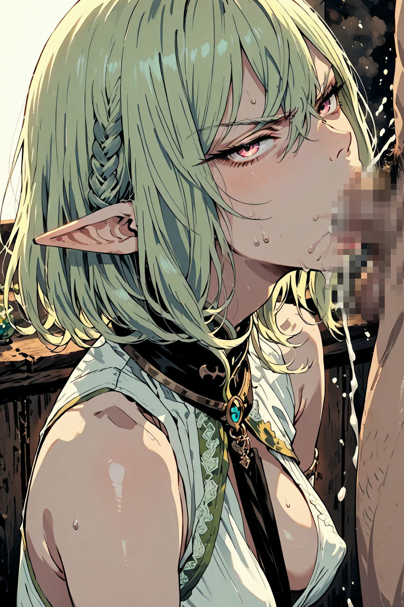 くっころ巨乳エルフの捕獲記録 気高きエルフが犯●れ続ける サンプル画像1