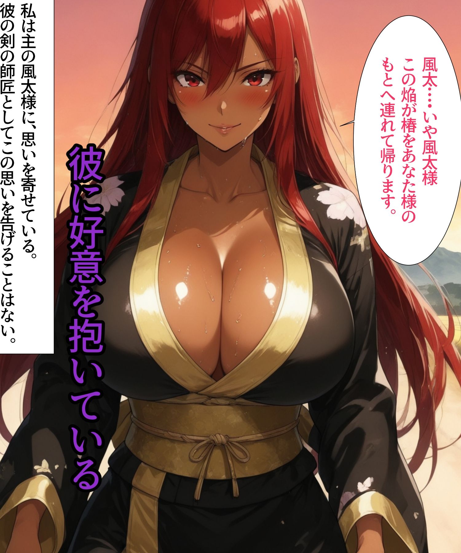くノ一どすけべ修行  褐色爆乳師匠の巻 サンプル画像2