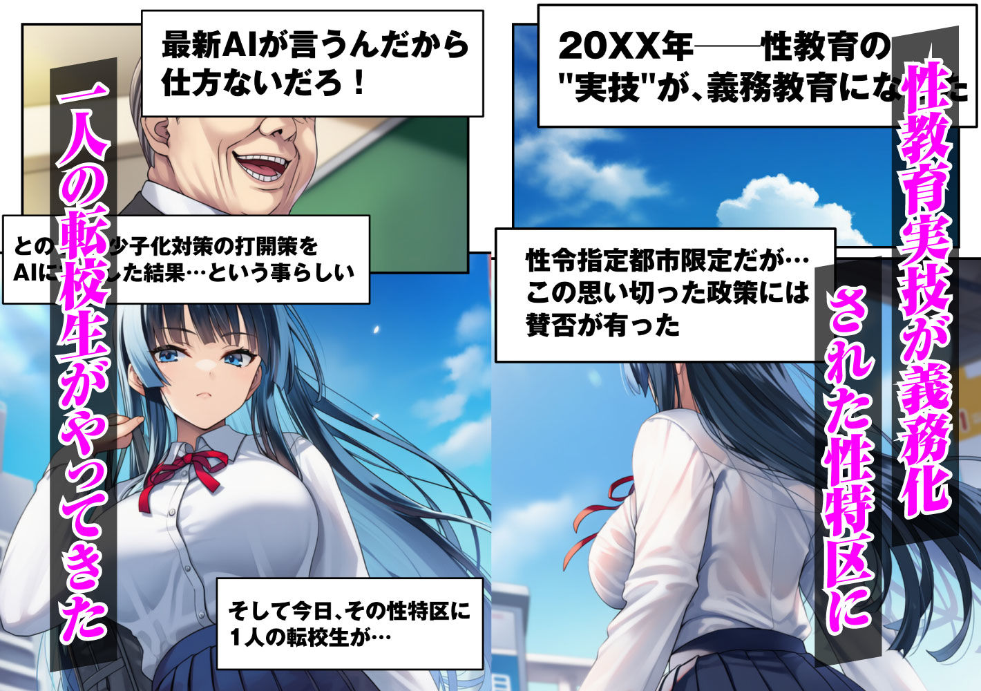 ずっと好きだった強気な俺の幼馴染が、セックス実習で目の前で堕とされた話〜性教育実技が義務化された世界〜 サンプル画像1