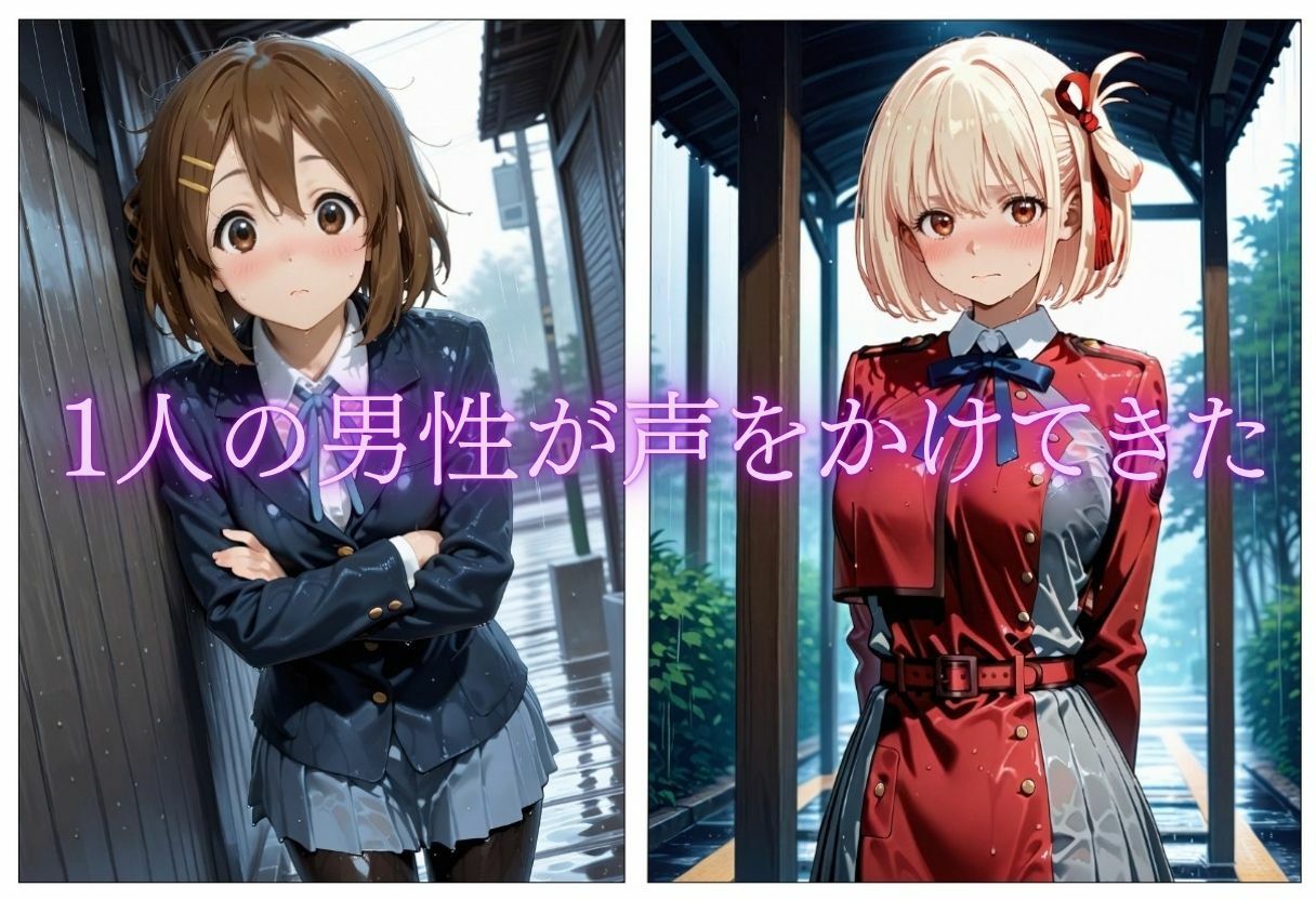 ずぶ濡れ家出少女  メス堕ち サンプル画像2