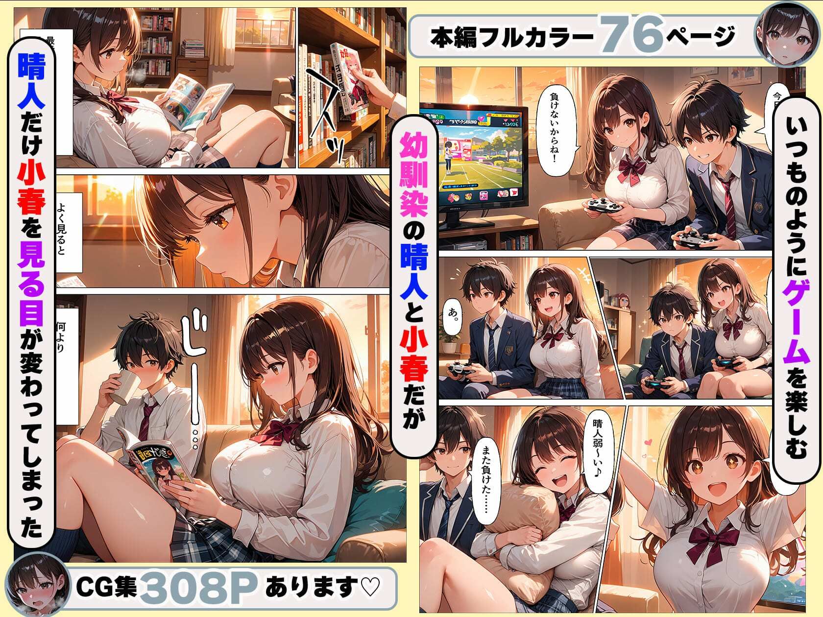 たわわに実った幼馴染は今日も僕の部屋へ入り浸るー初めてのセックスー サンプル画像3