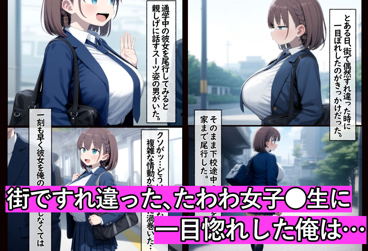 たわわ女子●生を催●スマホで【俺のモノ】にして孕ませる話 サンプル画像1