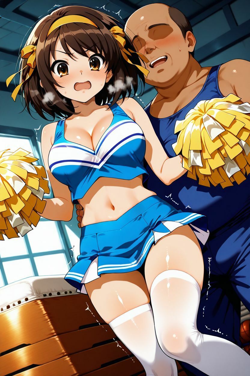 ち〇ぽに勝てなかった女たち〜涼〇ハ〇ヒ、チアコス中出し地獄編 サンプル画像2