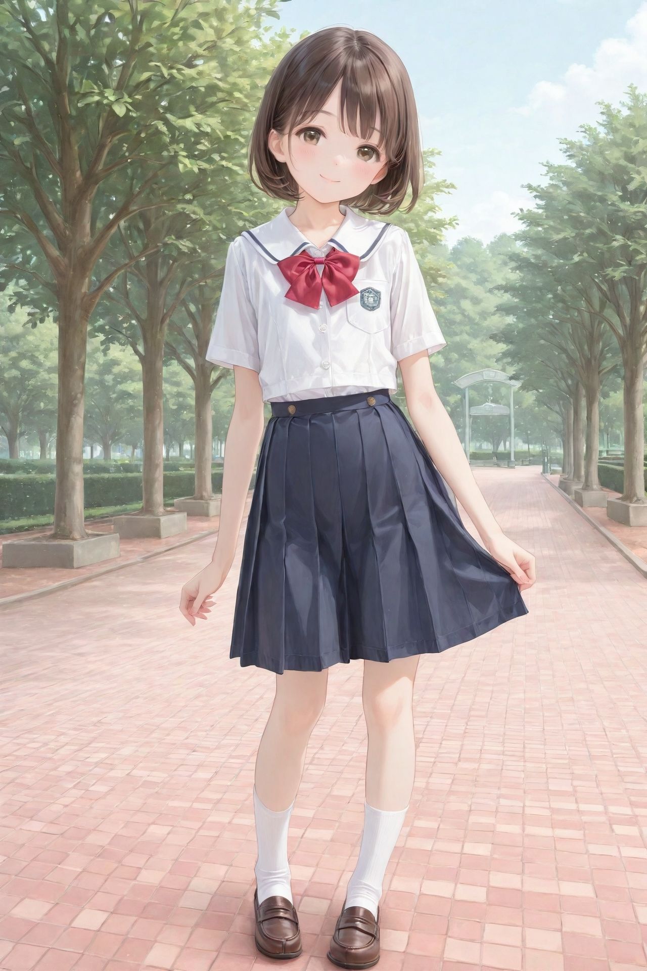 つるぺた女子校生放課後さんぽ サンプル画像1
