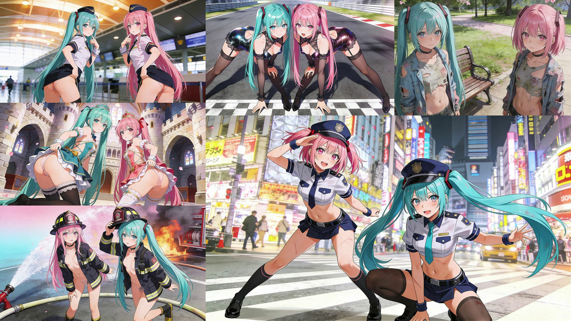 とりあえず自分のおかずの為に、作ったイラストまとめてみました。  初音桜編  レベル5 サンプル画像1