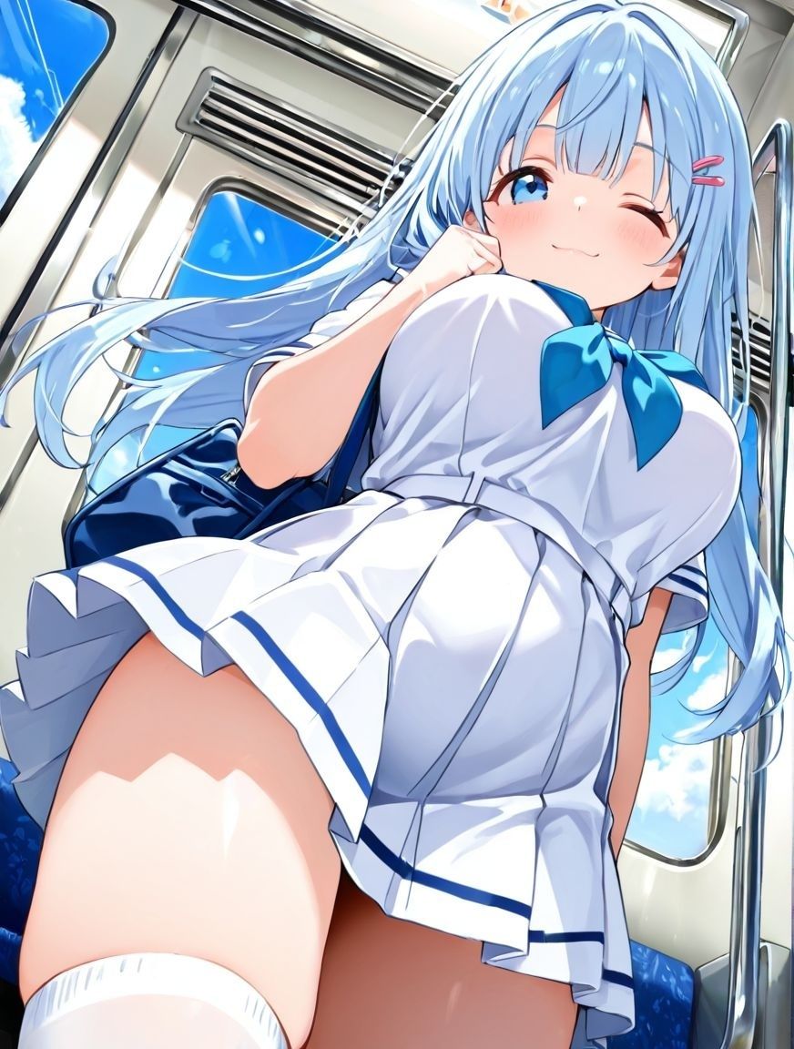 どこでもセックスするのが当たり前になっちゃった世界 痴●編 セーラー服 ver サンプル画像1