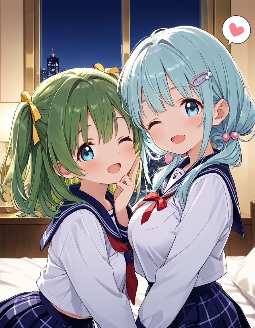 どこでもセックスするのが当たり前になっちゃった世界2 セーラー服ホテルえっち編 サンプル画像1