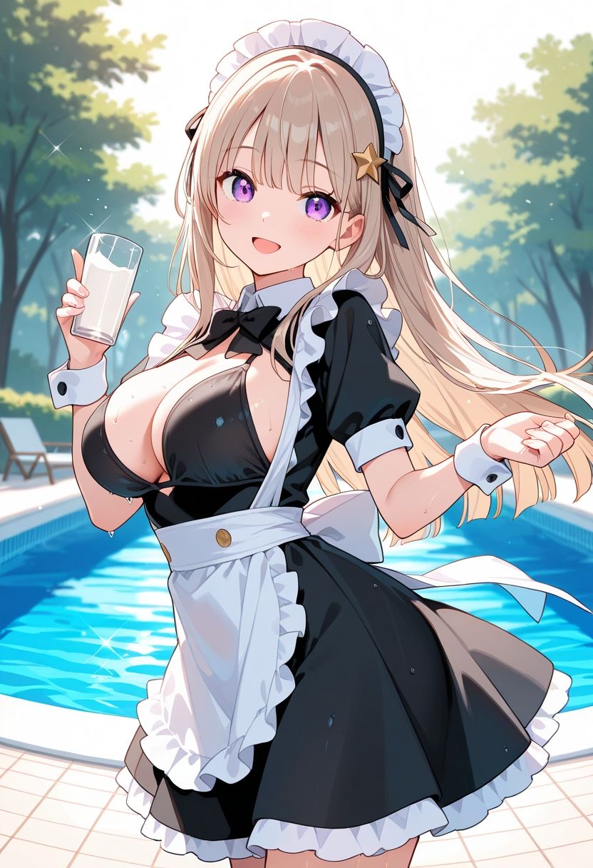 どっちが好き？ ナースVSメイド 夏の濡れ透けプール対決 【 JKLEAKS 49 】流出動画付・音声付き！ サンプル画像3