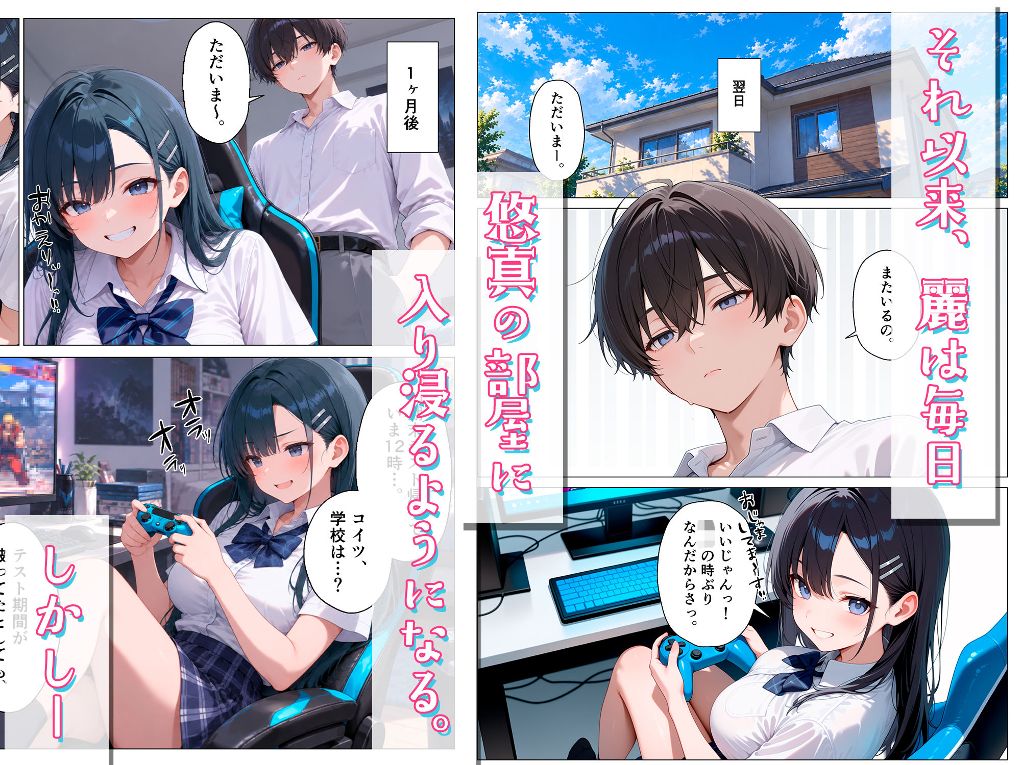 どエロく成長した幼馴染が、俺の部屋に入り浸りカノジョになった話 サンプル画像3
