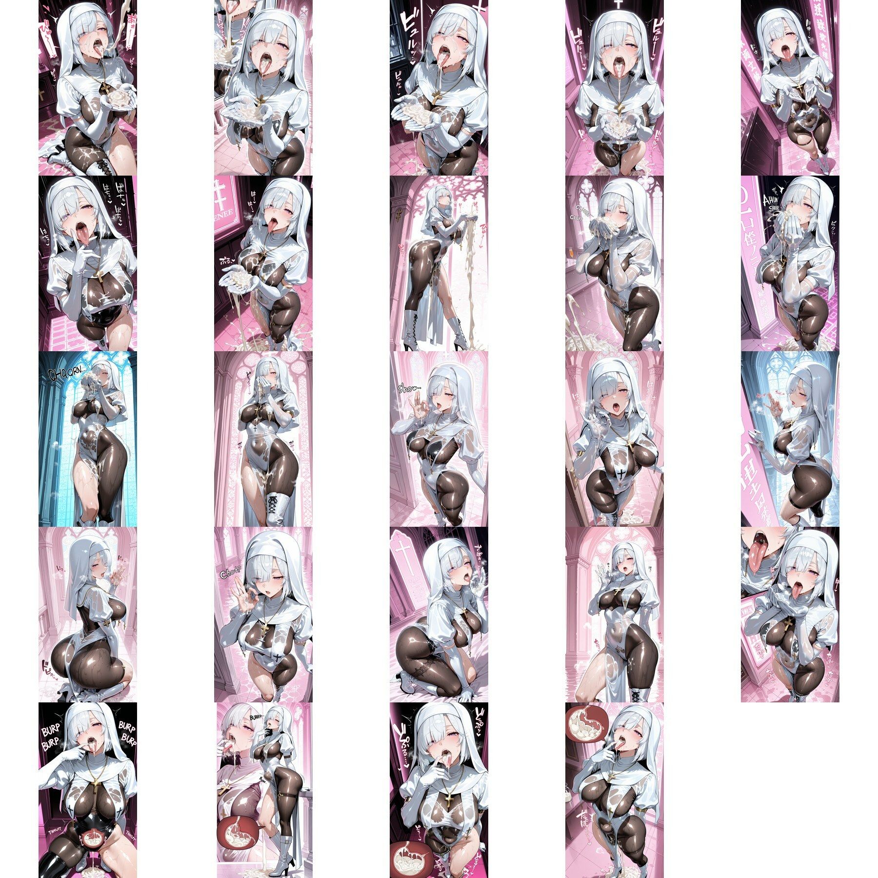 ぬるてかボディシスターベロ出しおねだり＋えっちなジェスチャー 縦型動画 ＆2Kイラスト（本番なし） 動画＋CG集 サンプル画像4