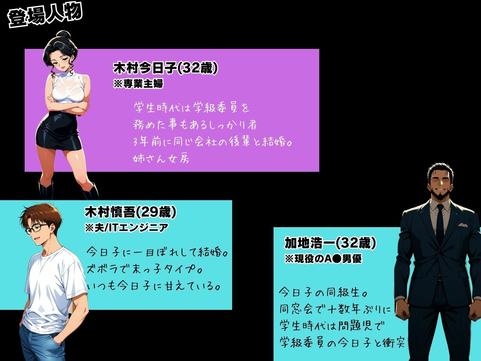 ねとられ同窓会（後編）〜現役A●男優の標的は熟れた人妻の肉体〜 サンプル画像1
