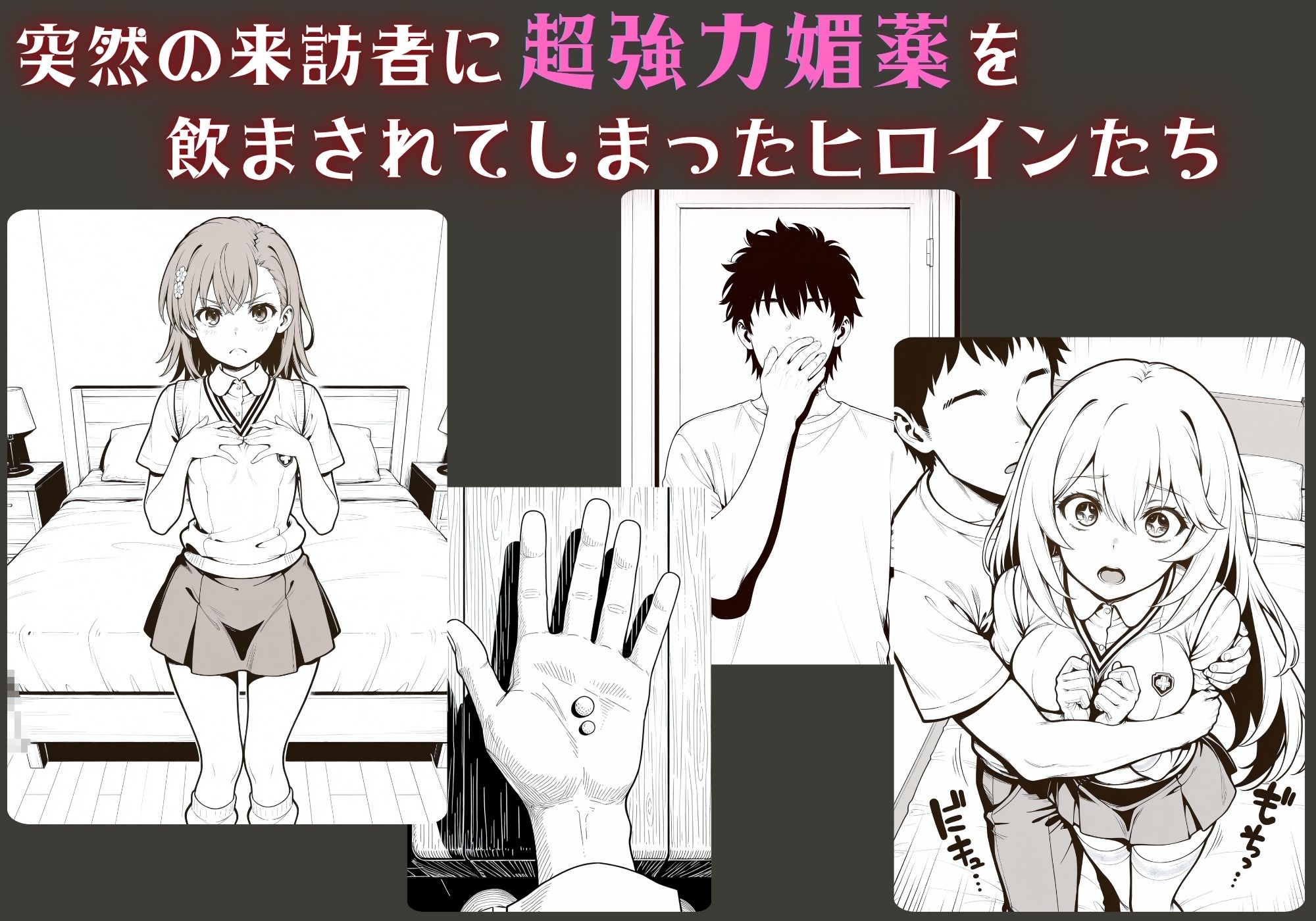 はじめての媚薬でアクメに堕ちたキメセクヒロイン 御坂〇琴＆食蜂〇祈 サンプル画像1