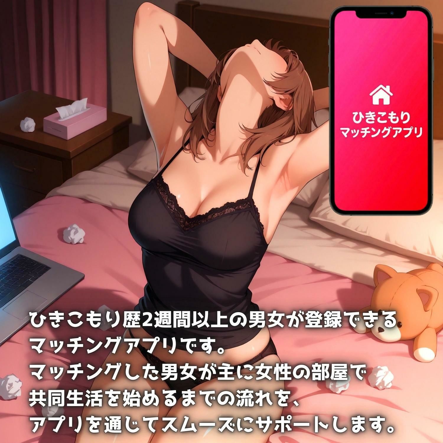 ひきこもりマッチングアプリ3 サンプル画像1