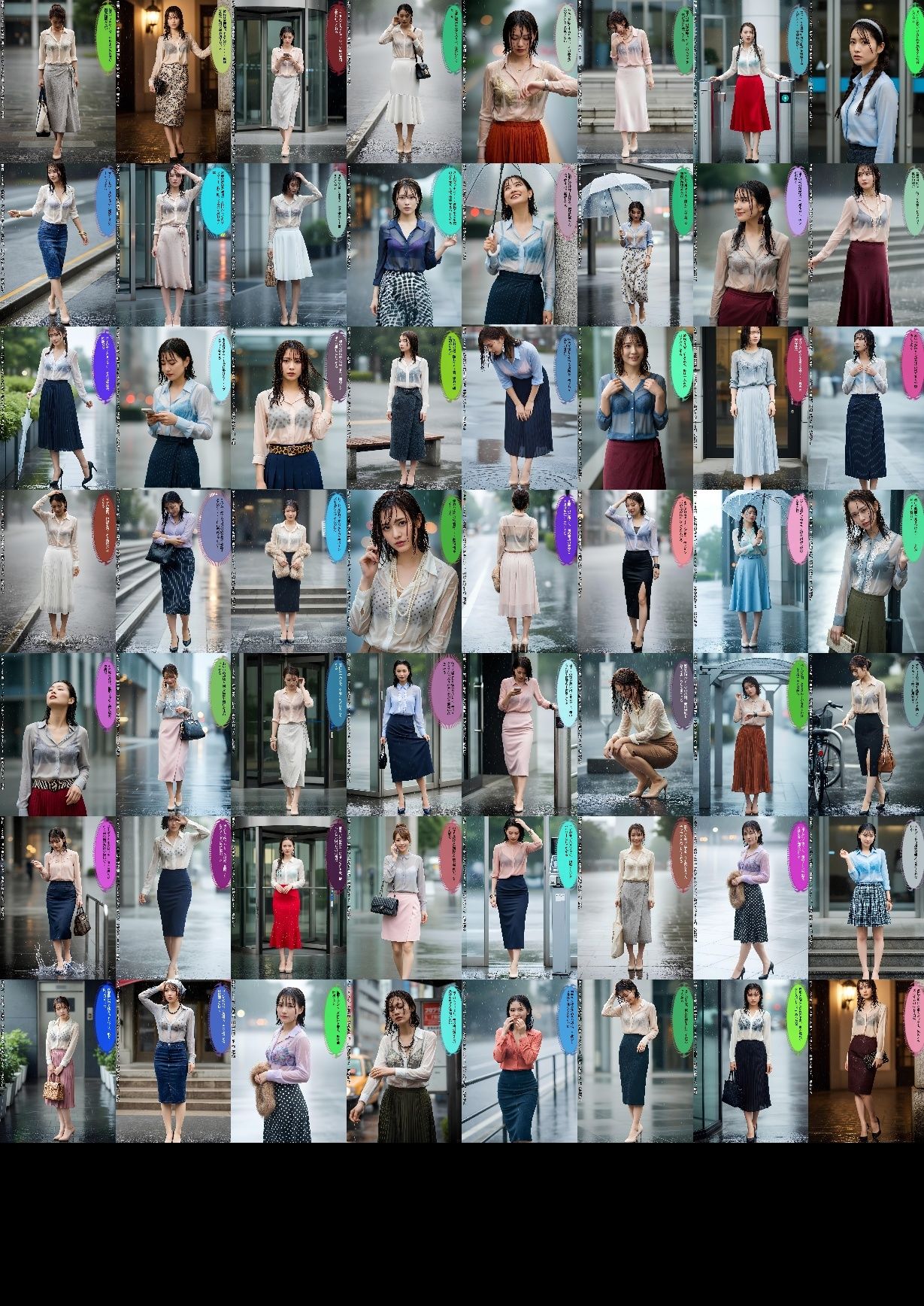 びしょ濡れOL盗撮〜透けブラ日誌〜 vol.1 サンプル画像10