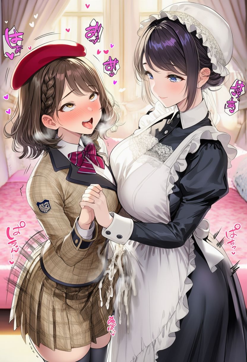 ふたなりお嬢様スカート射精 ver.アヘ顔 サンプル画像8