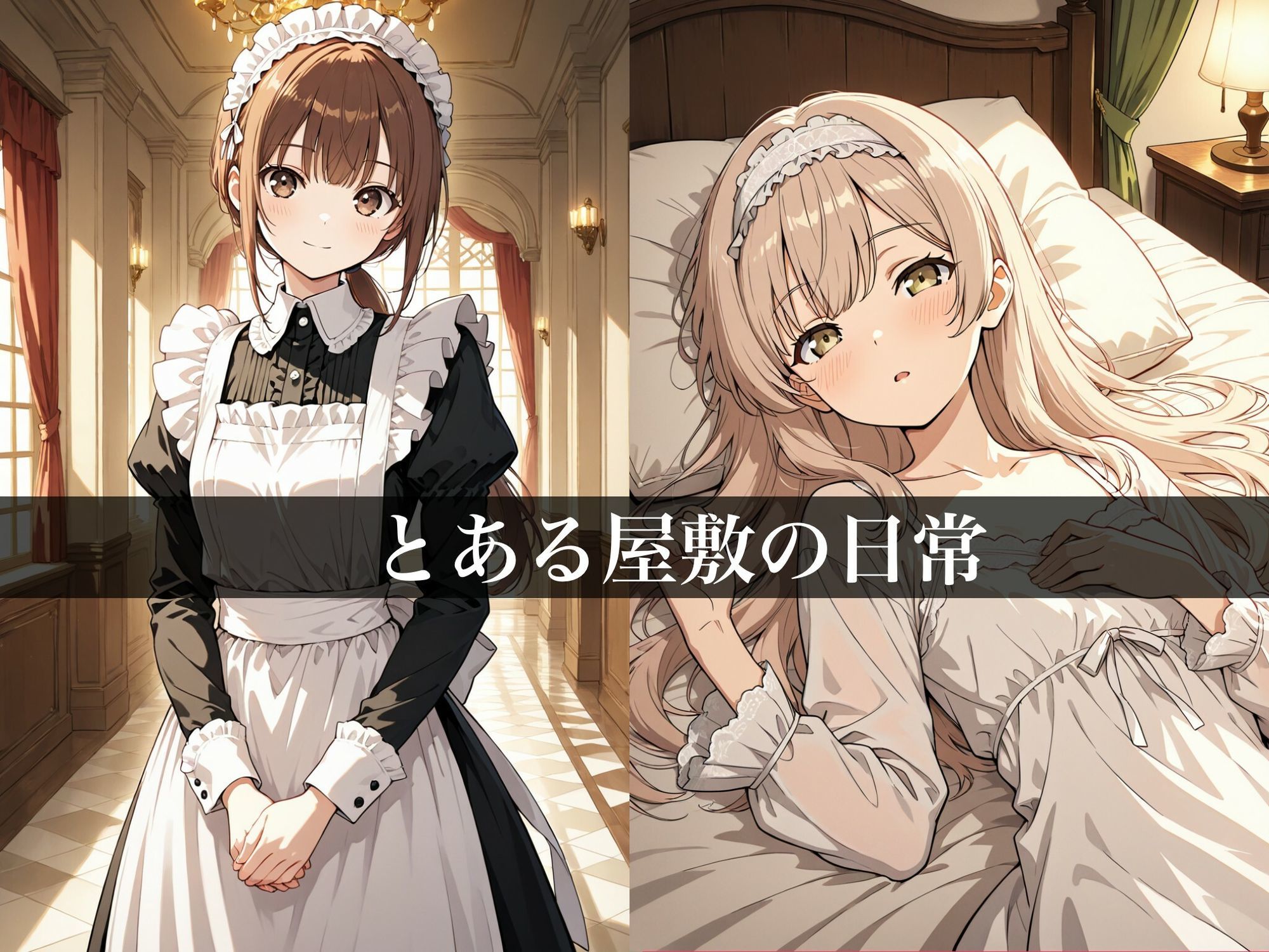 ふたなりサンドイッチ〜メイドのお仕事編〜 サンプル画像1