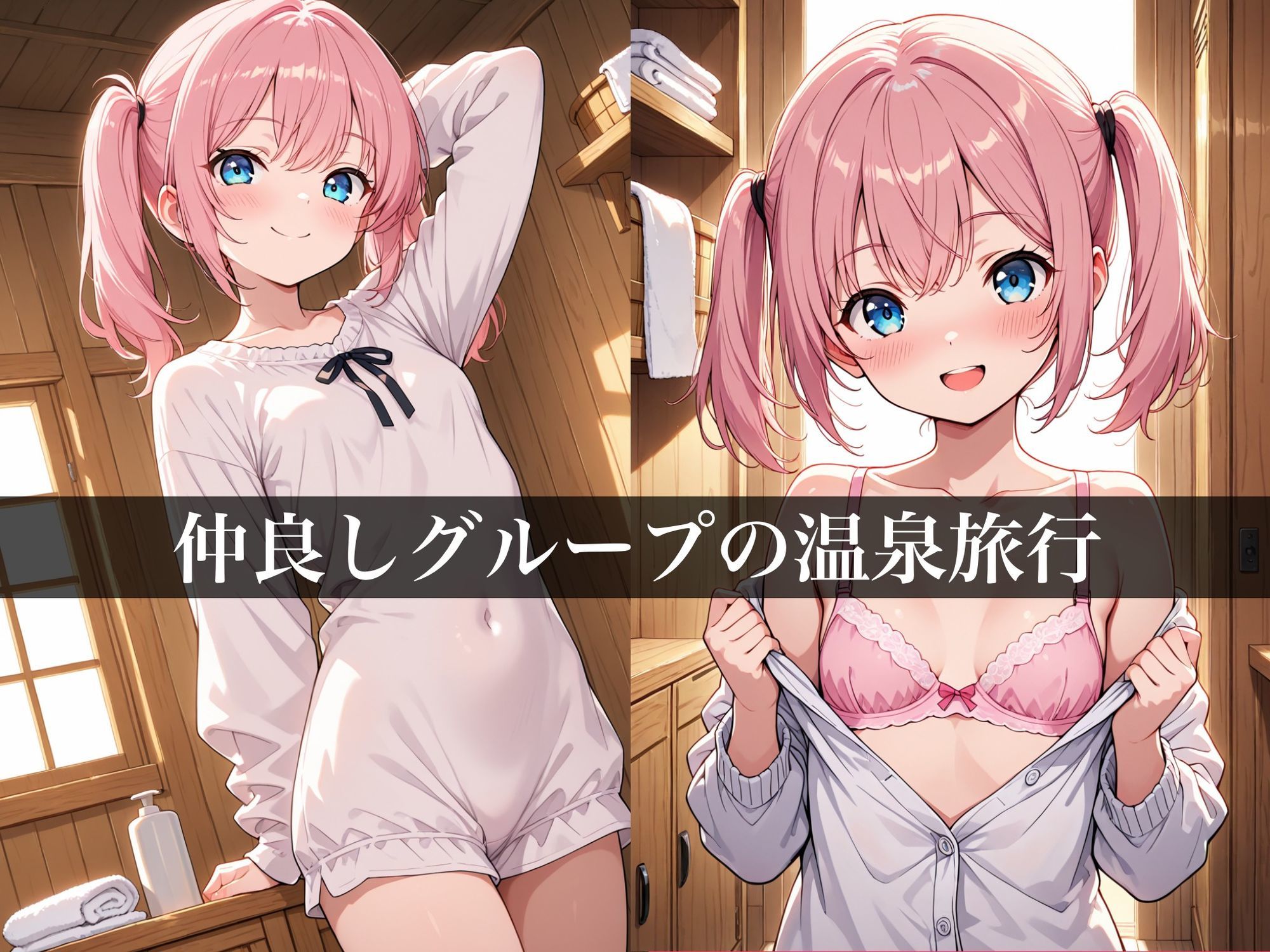 ふたなりサンドイッチミニ〜温泉編〜 サンプル画像1