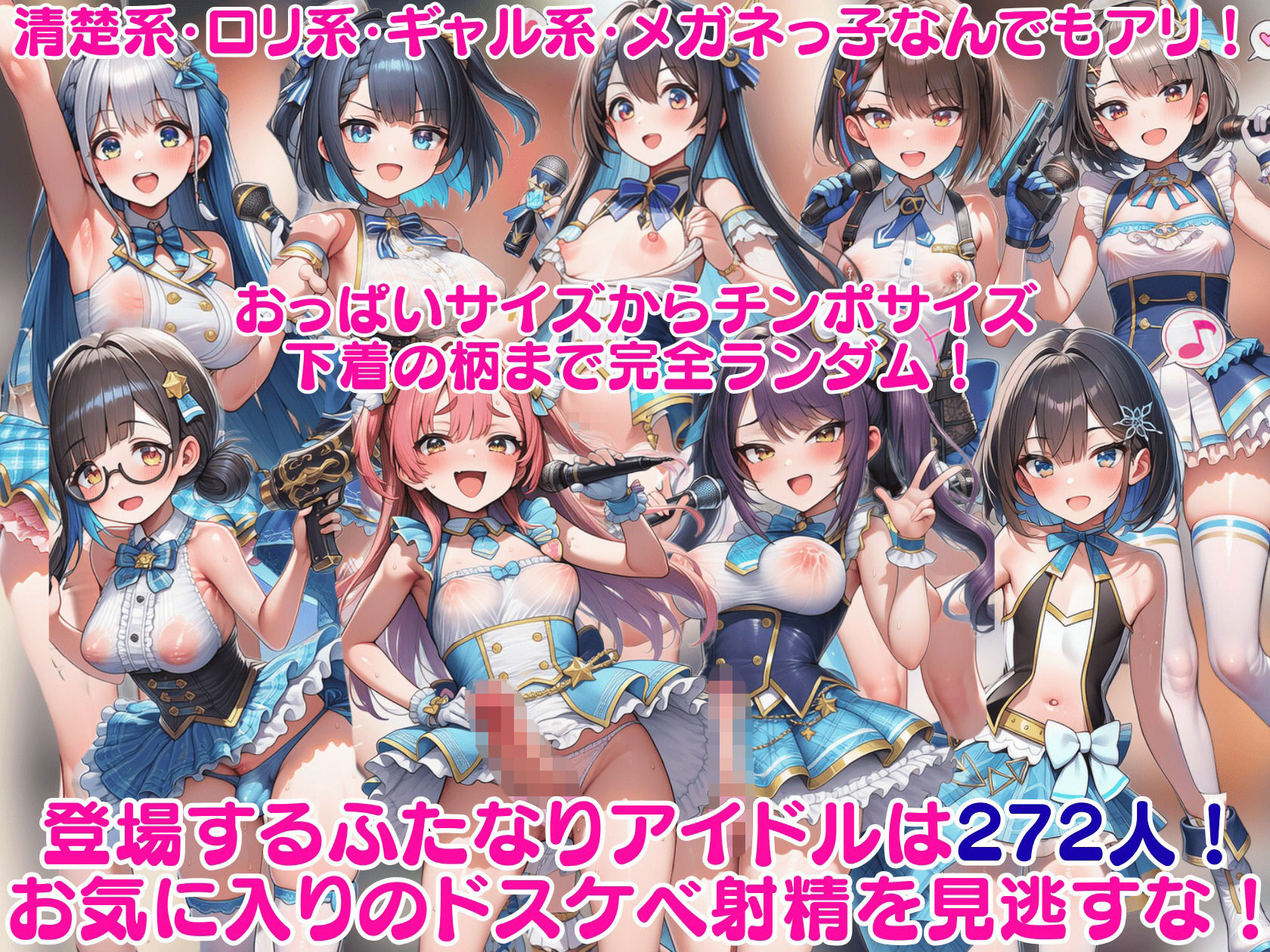 ふたなり即堕ちアイドル事務所〜ライブ会場をくっさいザーメンで埋め尽くせ〜 サンプル画像3