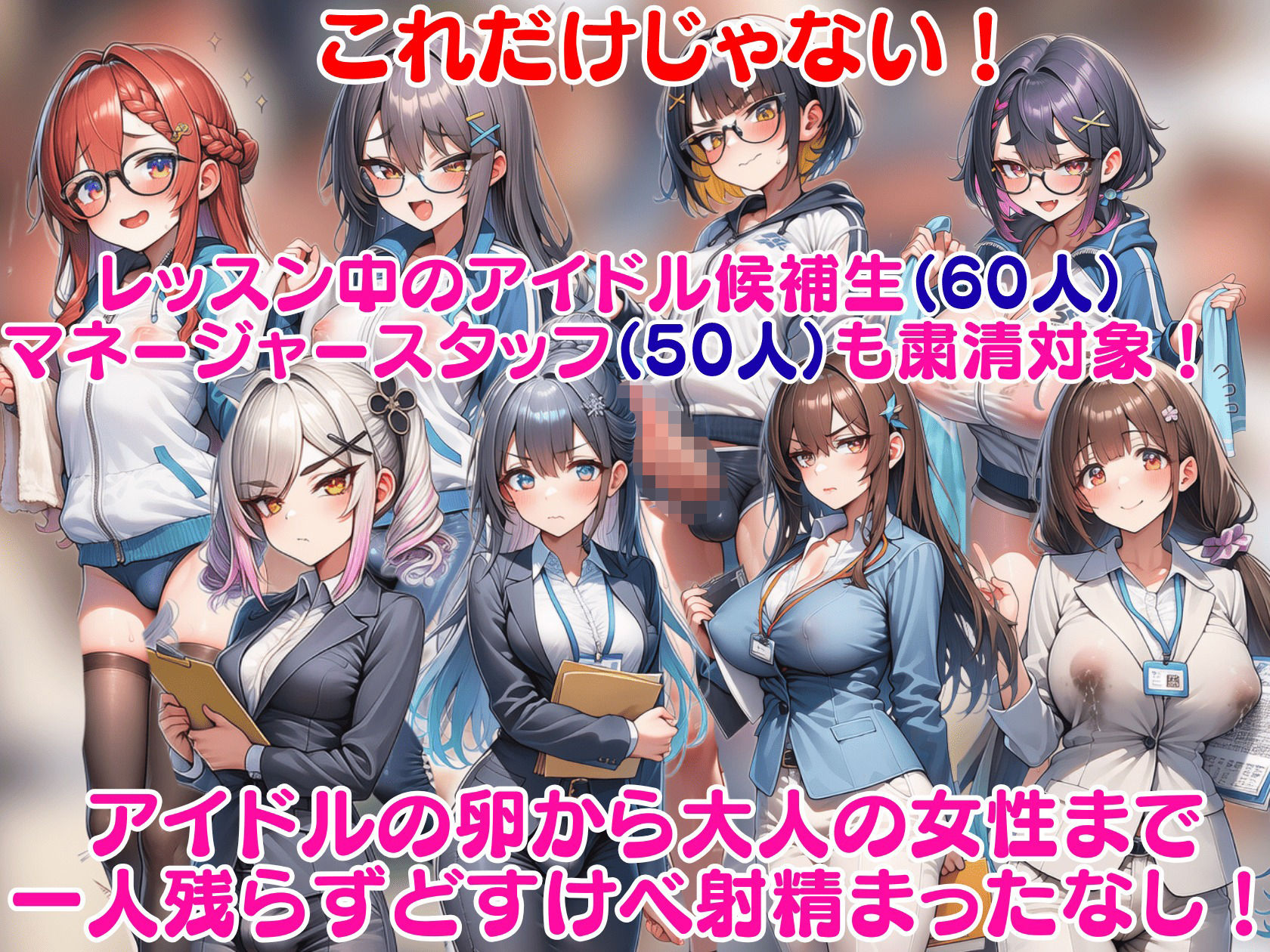 ふたなり即堕ちアイドル事務所〜ライブ会場をくっさいザーメンで埋め尽くせ〜 サンプル画像4