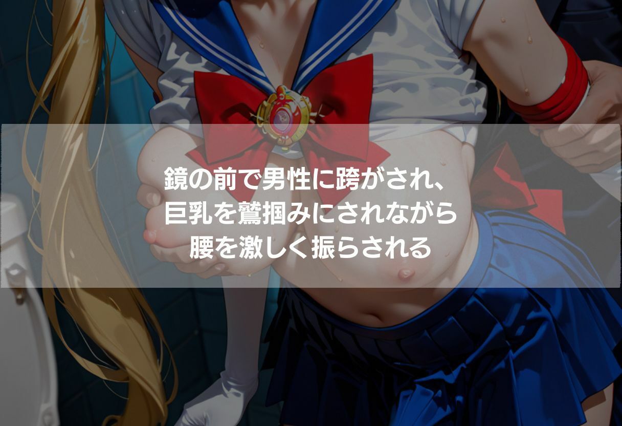 ふたなり巨乳3美少女 金髪青髪黒髪の教室・トイレ・森中出し 342枚 サンプル画像5