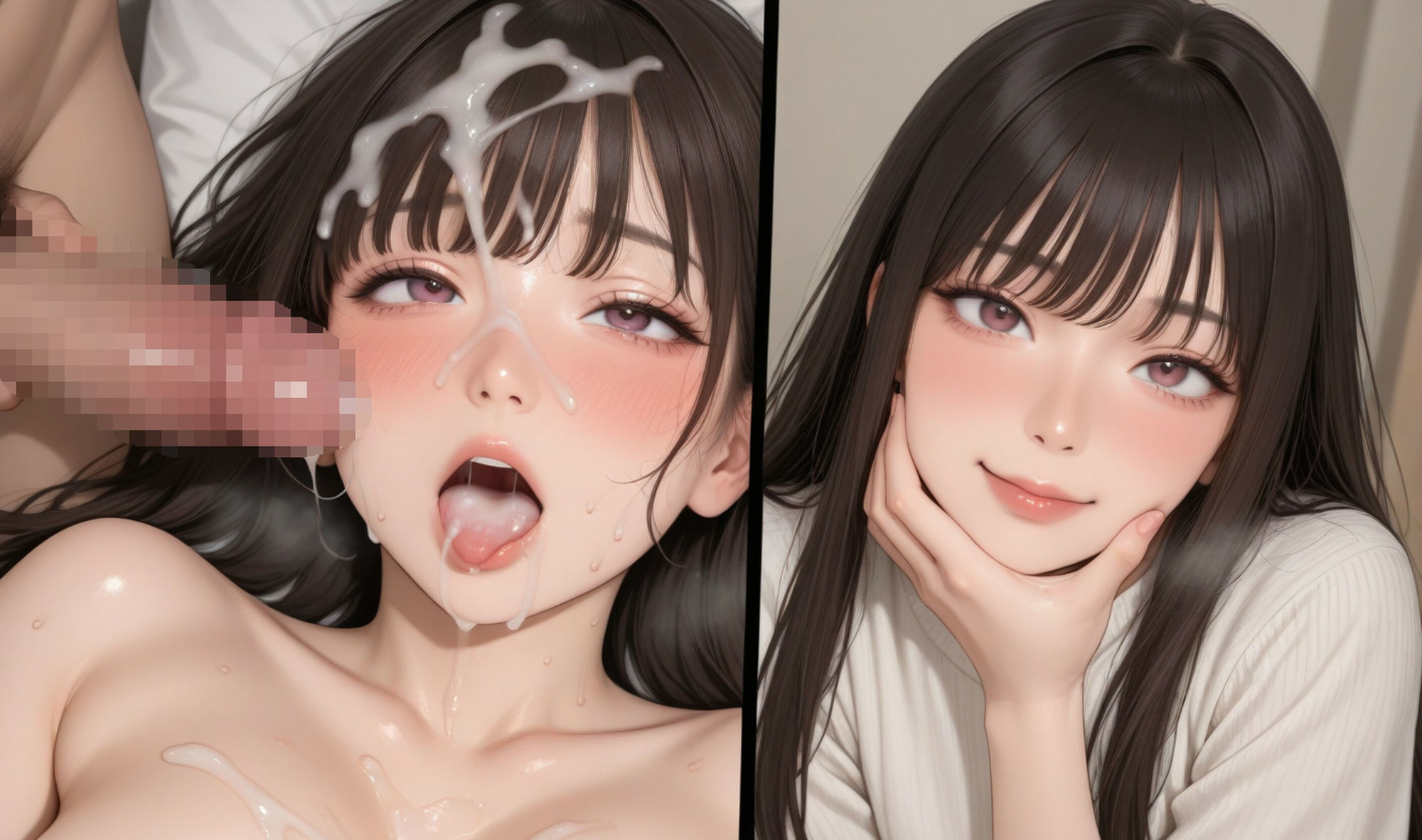 ぶっかけ2コマ  3 サンプル画像1