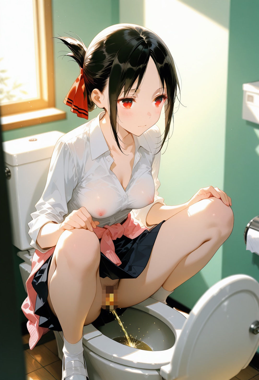 ほどけるリボン、恥辱の放課後 かぐ◯編 サンプル画像1