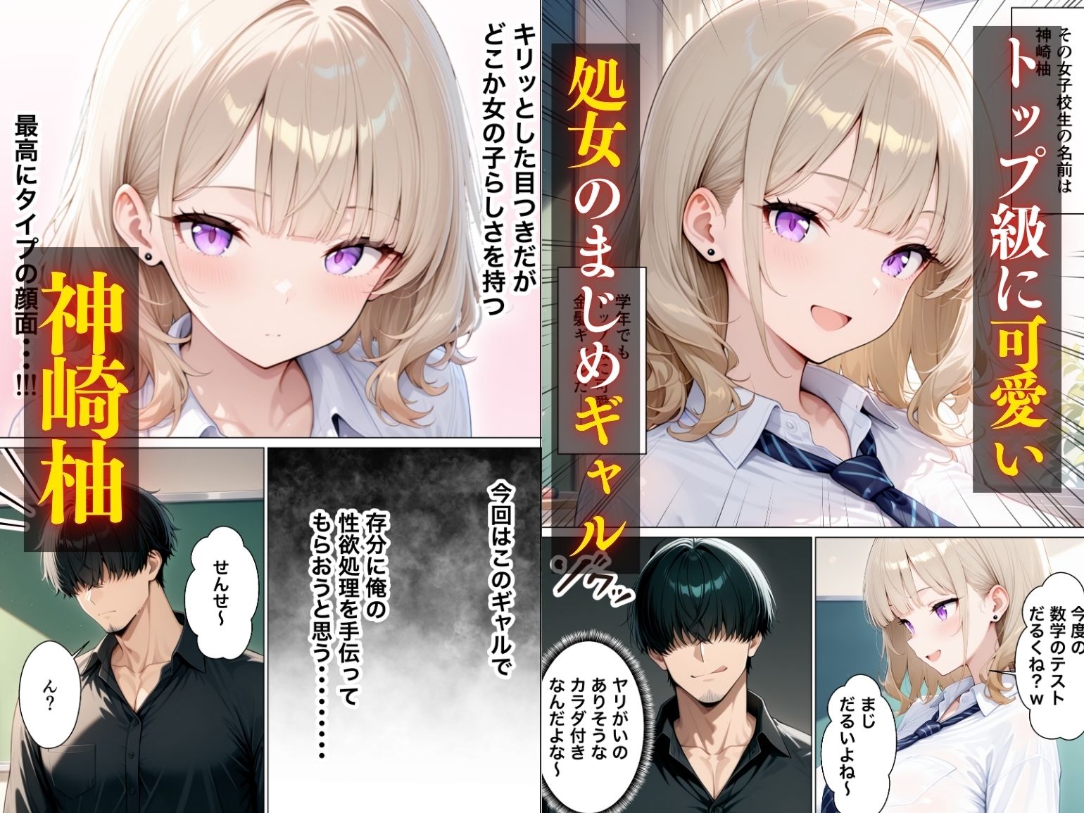 まじめ処女の教え子ギャルがクズ教師に開発される話 サンプル画像2