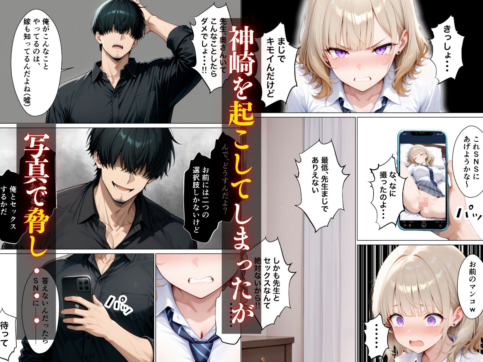 まじめ処女の教え子ギャルがクズ教師に開発される話 サンプル画像5