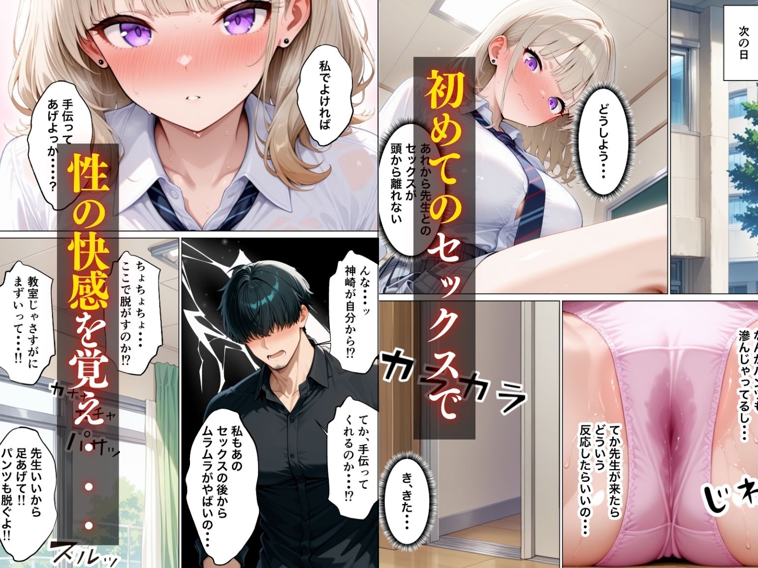 まじめ処女の教え子ギャルがクズ教師に開発される話 サンプル画像8