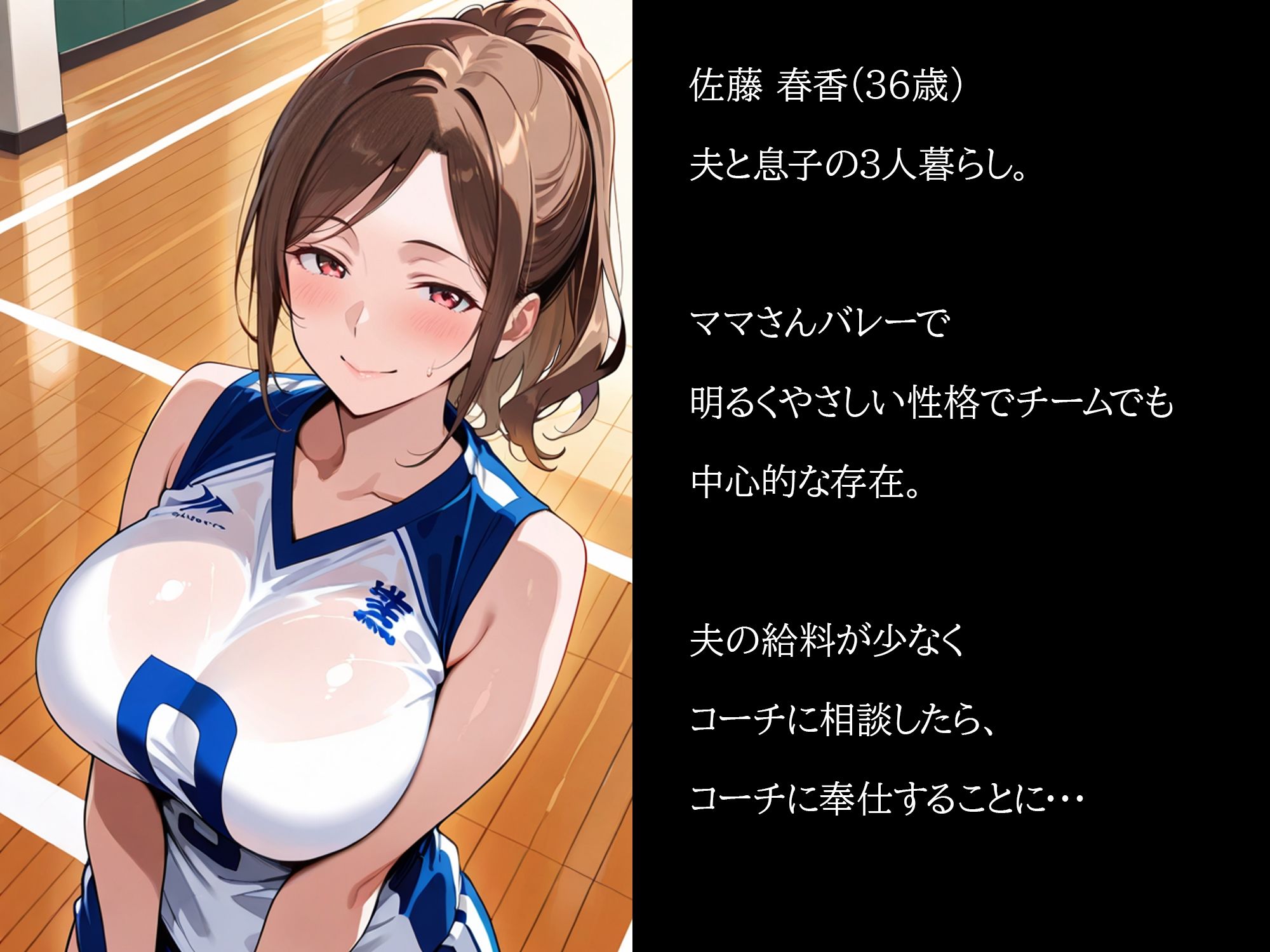 むちむち人妻調教〜豊満なバレーママがコーチのデカチンで完堕ち〜 サンプル画像2