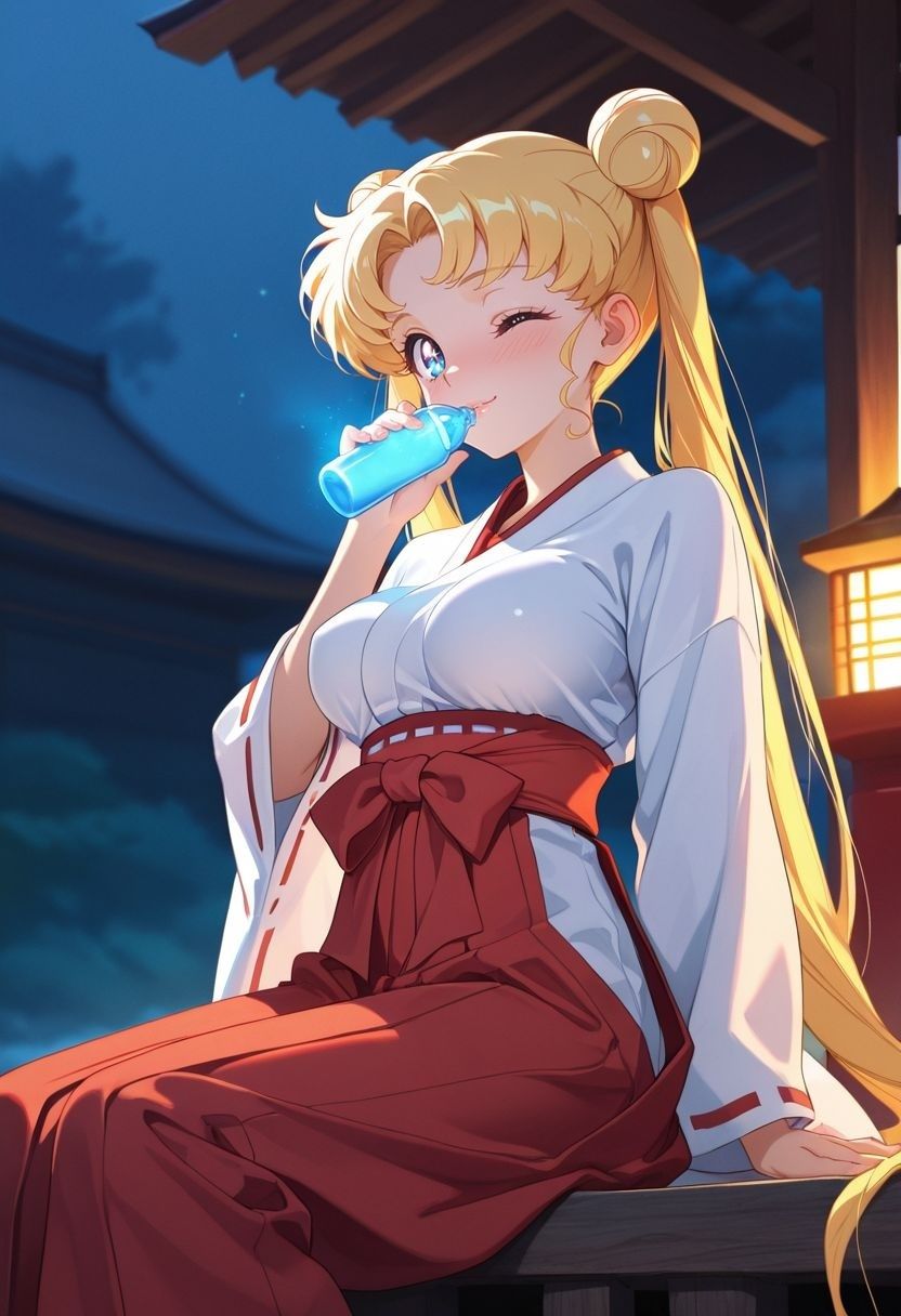 もしも。。。このキャラが巫女だったら〜月野う〇ぎ〜 サンプル画像2