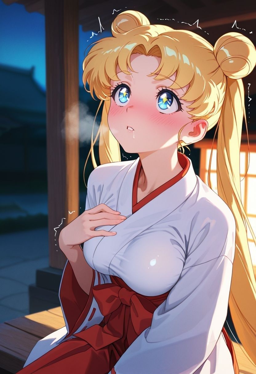 もしも。。。このキャラが巫女だったら〜月野う〇ぎ〜 サンプル画像4