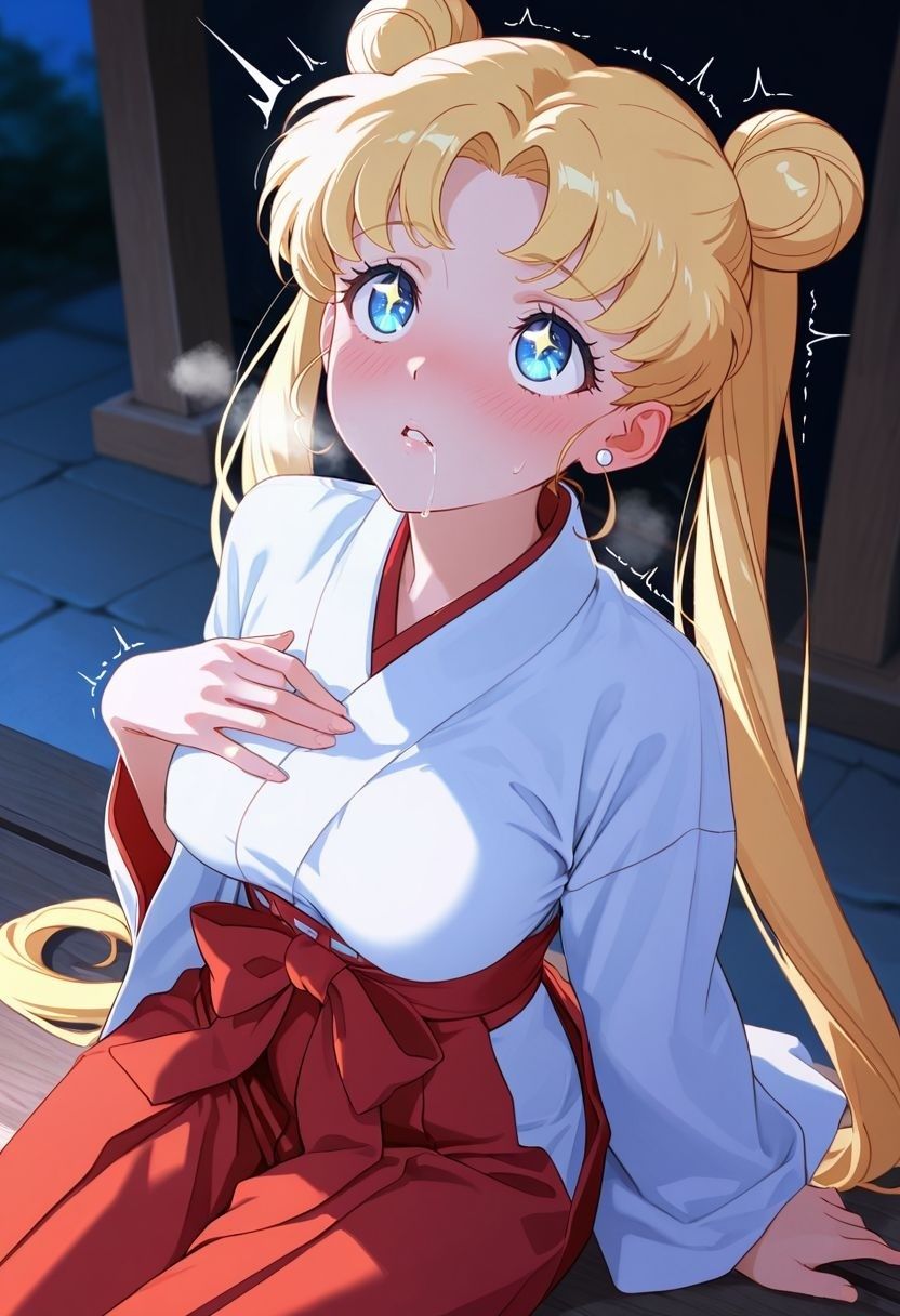 もしも。。。このキャラが巫女だったら〜月野う〇ぎ〜 サンプル画像5