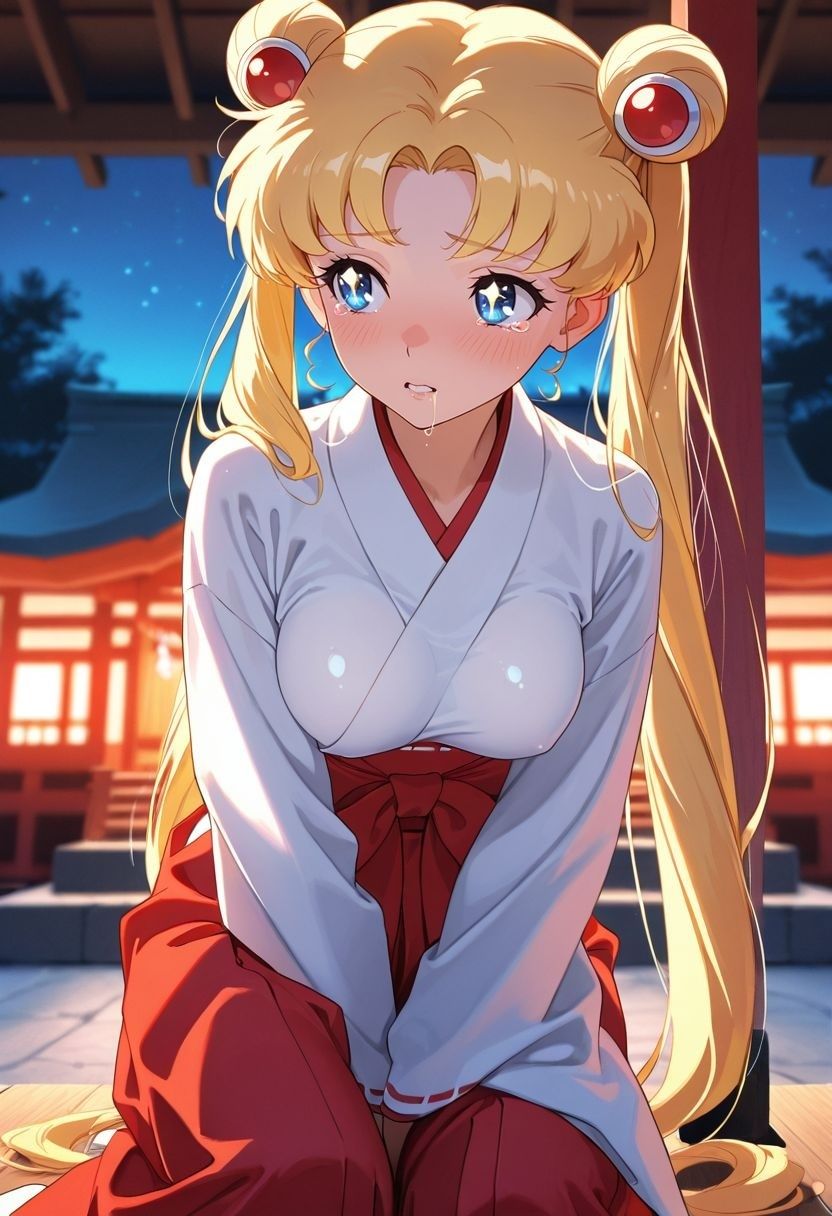 もしも。。。このキャラが巫女だったら〜月野う〇ぎ〜 サンプル画像7
