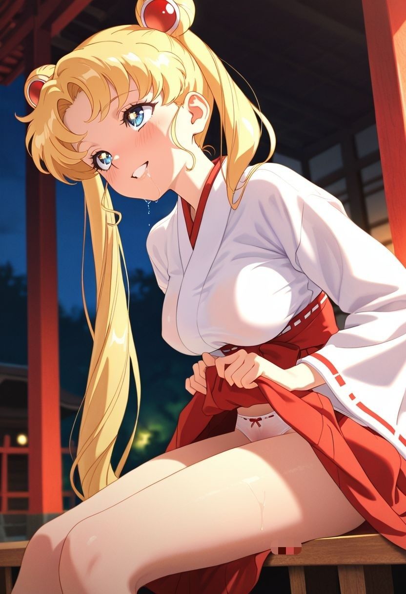 もしも。。。このキャラが巫女だったら〜月野う〇ぎ〜 サンプル画像9