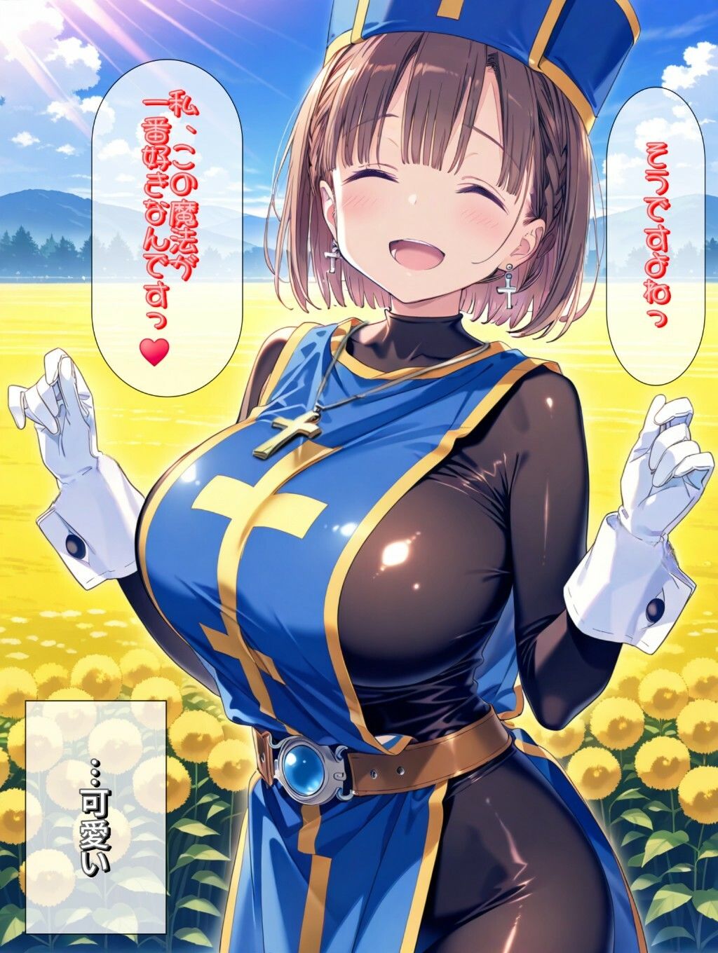 もしもエッチな水着を装備した僧侶があ○ちゃんだったら サンプル画像6