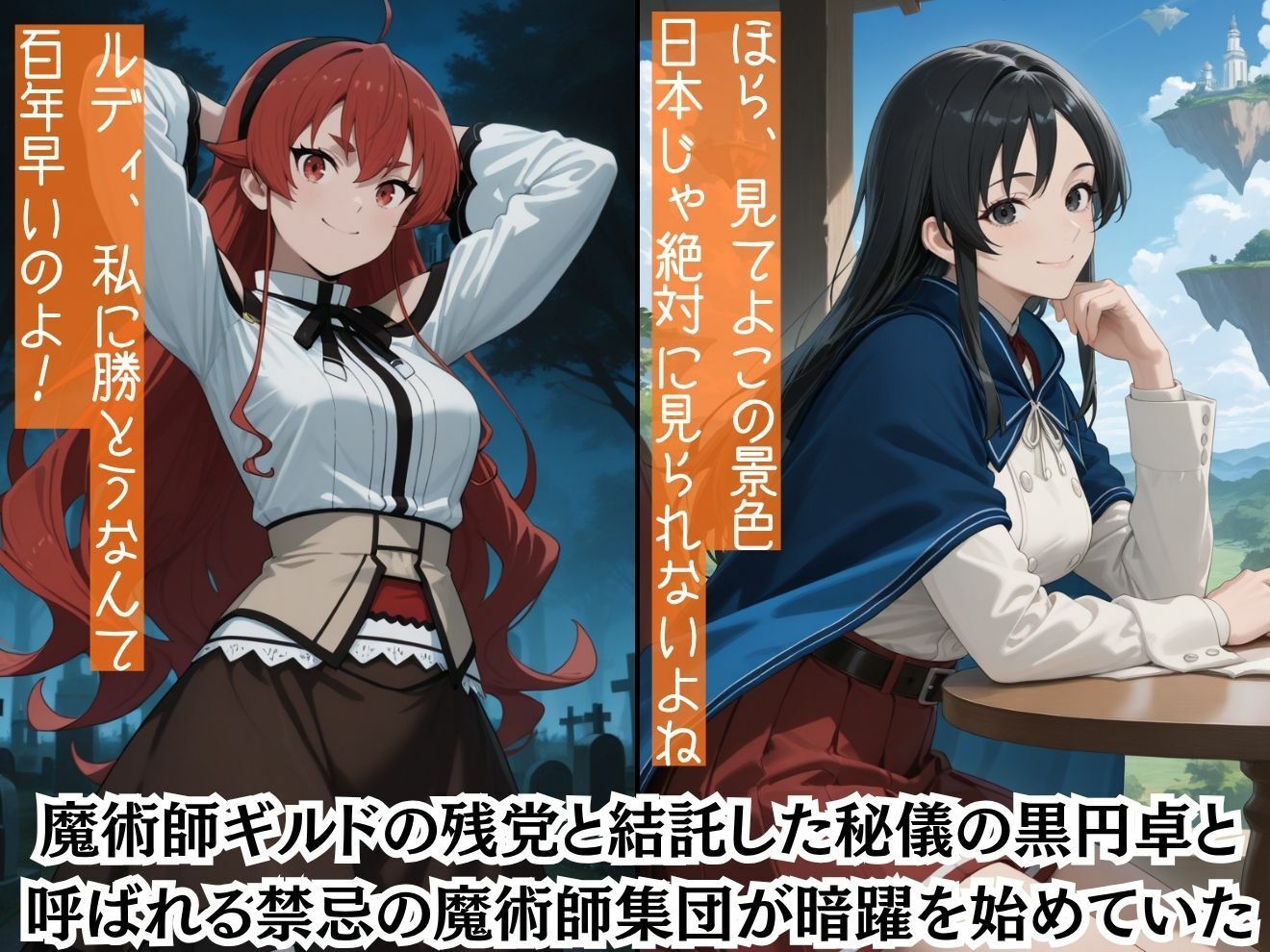 もしも可憐で誇り高きヒロイン達を強●的に●●の力で着せ替え人形に堕として弄んだら？無職転●編 サンプル画像2