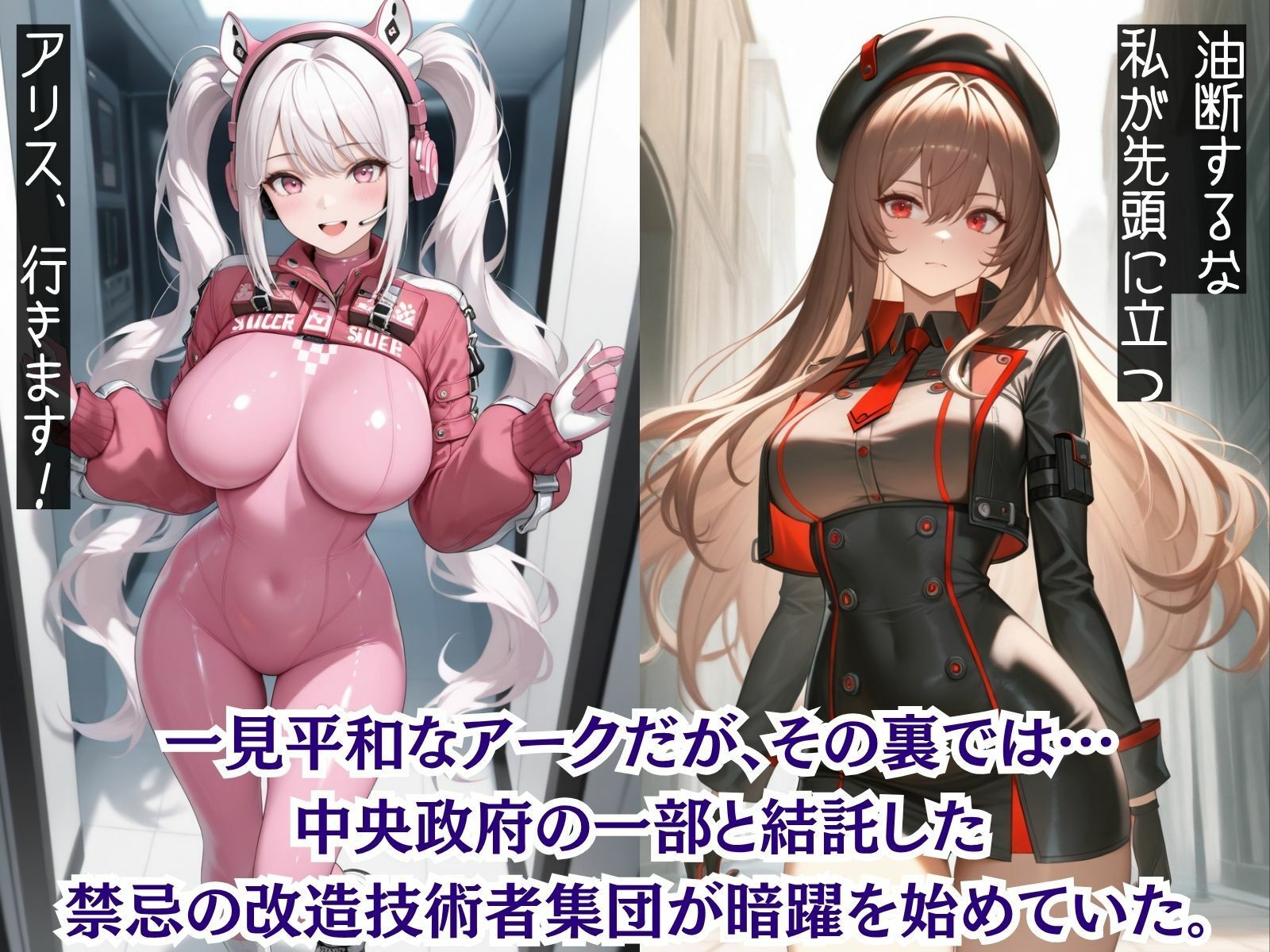 もしも平和を護る高潔な美少女兵器を強●的に○○の力で着せ替え人形に堕として弄んだら？NIKKE編 サンプル画像1