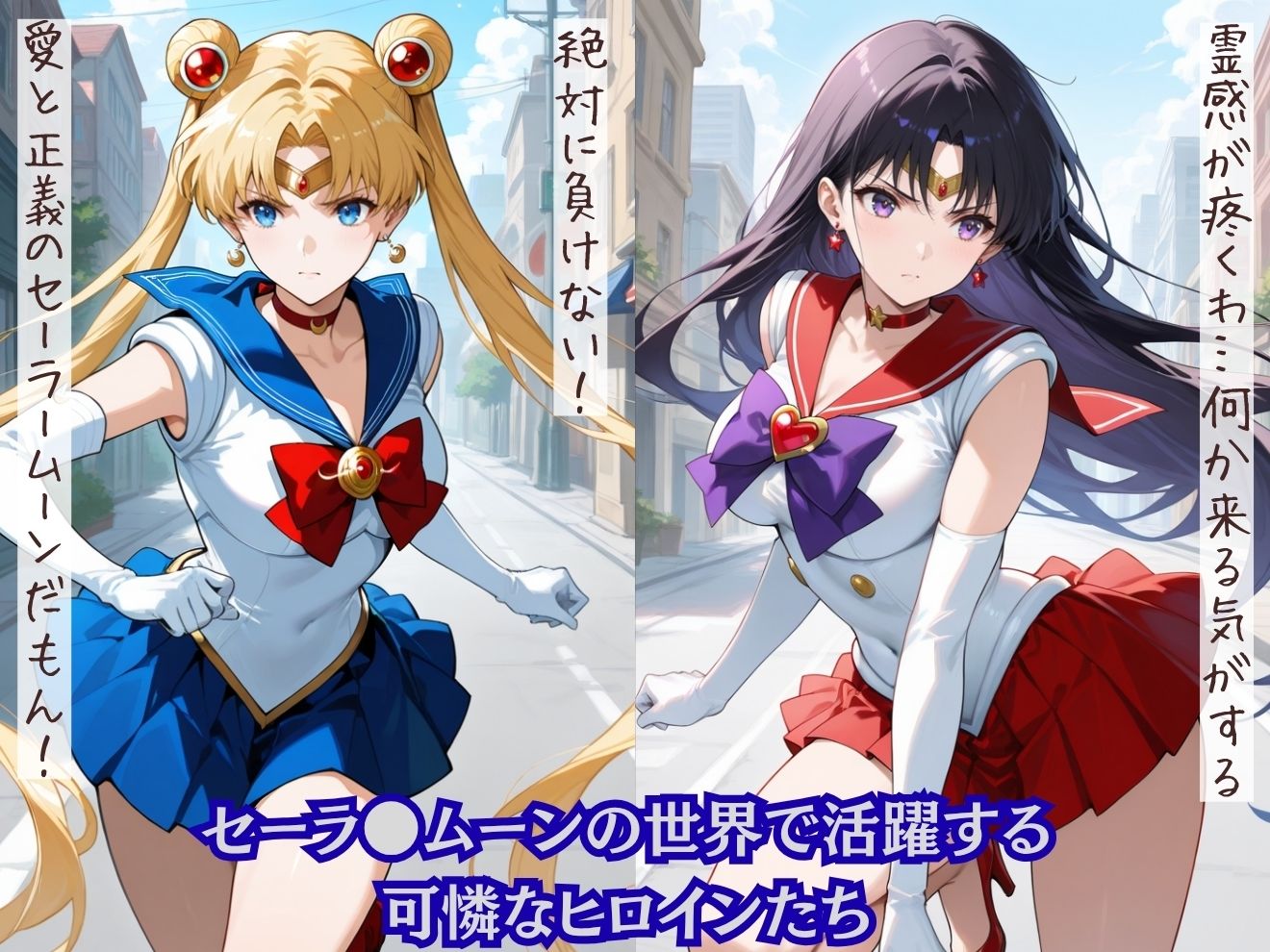 もしも根は真面目なセーラー戦士たちが意に反して淫売ビッチ化してしまったら？セーラ●ムーン編 サンプル画像1