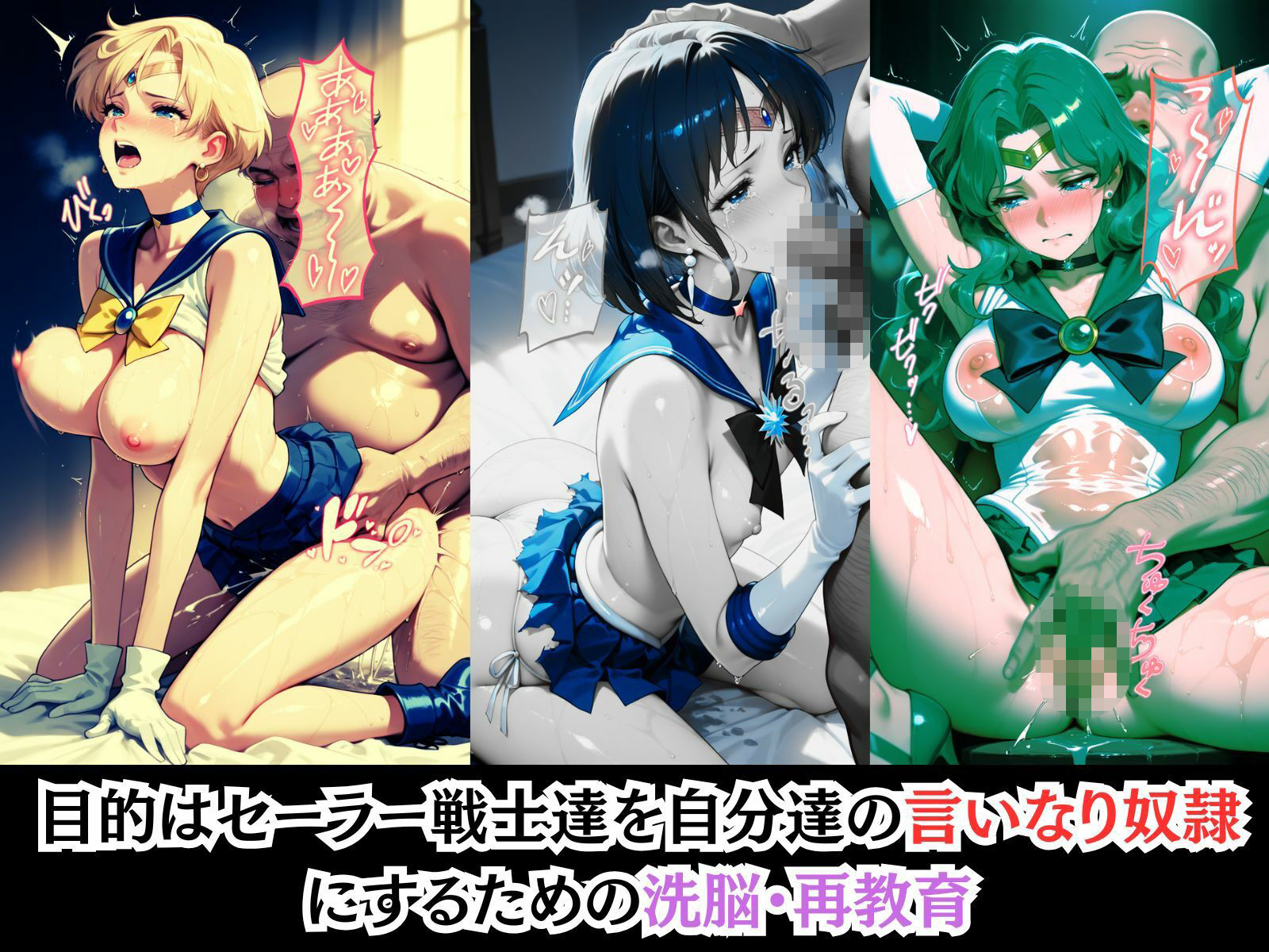 もしも根は真面目なセーラー戦士達を強●的に○〇の力で着せ替え人形に堕として弄んだら？セーラームーン編 サンプル画像3