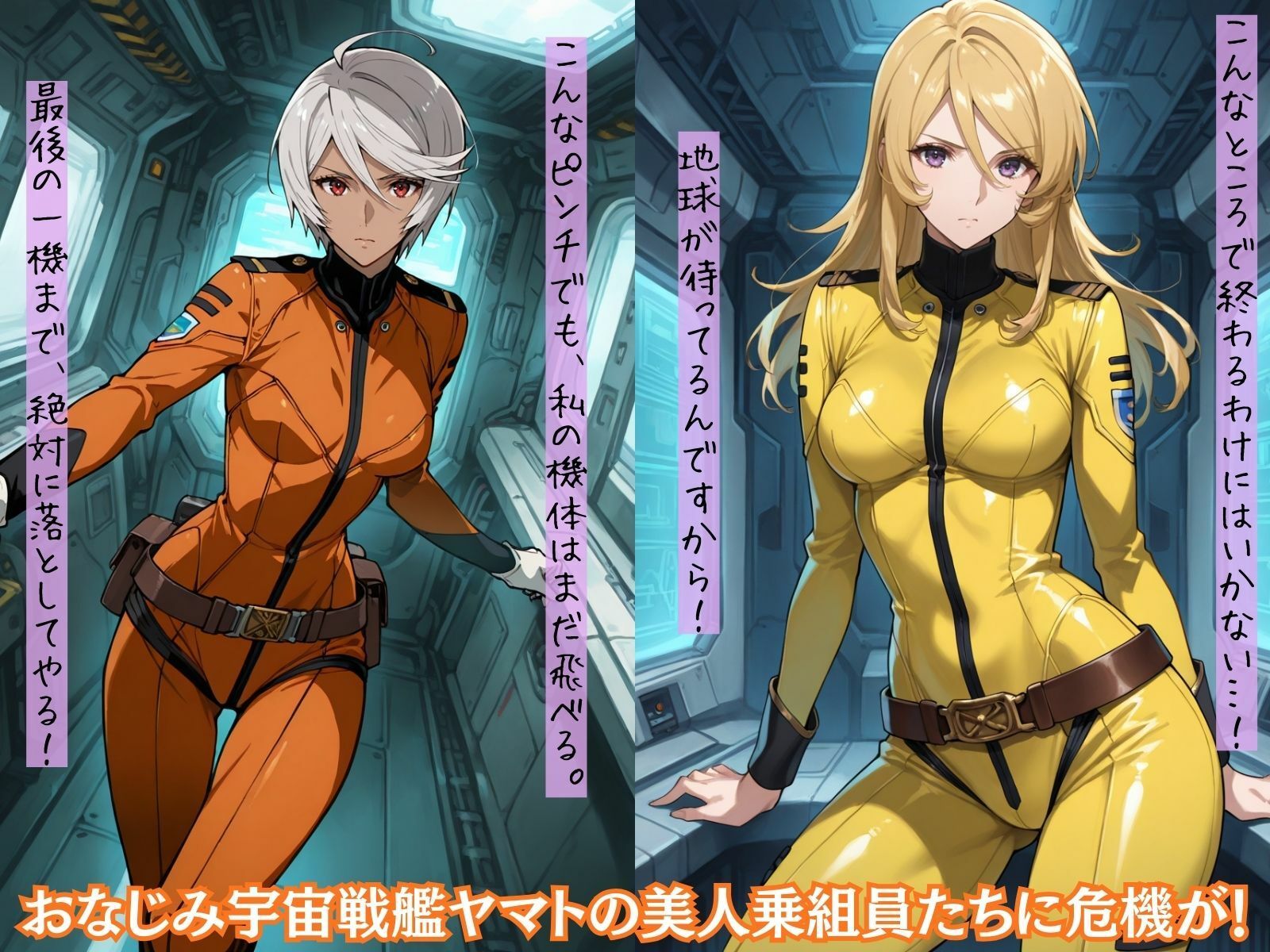 もしも美人で優秀な乗組員の女子達を〇〇の力で強●的に快楽堕ちさせたら  宇宙〇艦ヤマト編 サンプル画像1