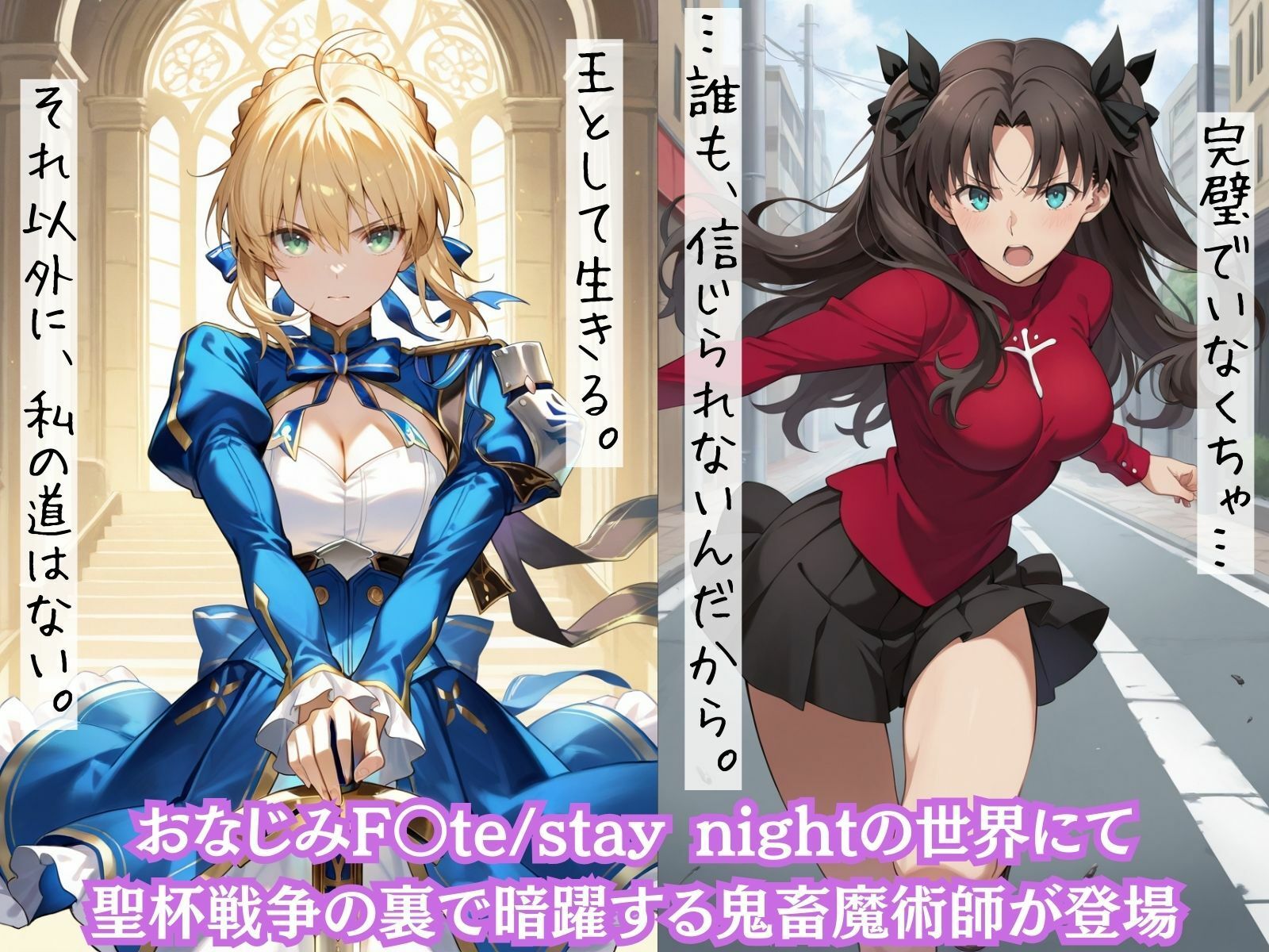 もしも誇り高き美少女ヒロインたちを〇〇の力で強●的に快楽堕ちさせたら？  Fate/stay night 編 サンプル画像1