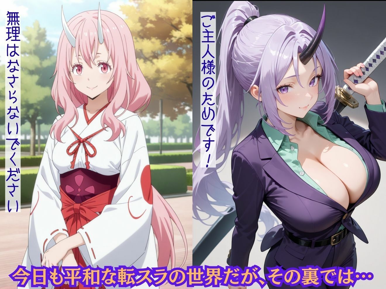 もしも魔国の誇り高きヒロイン達を強●的に●●の力で着せ替え人形に堕として弄んだら？転スラ編 サンプル画像1