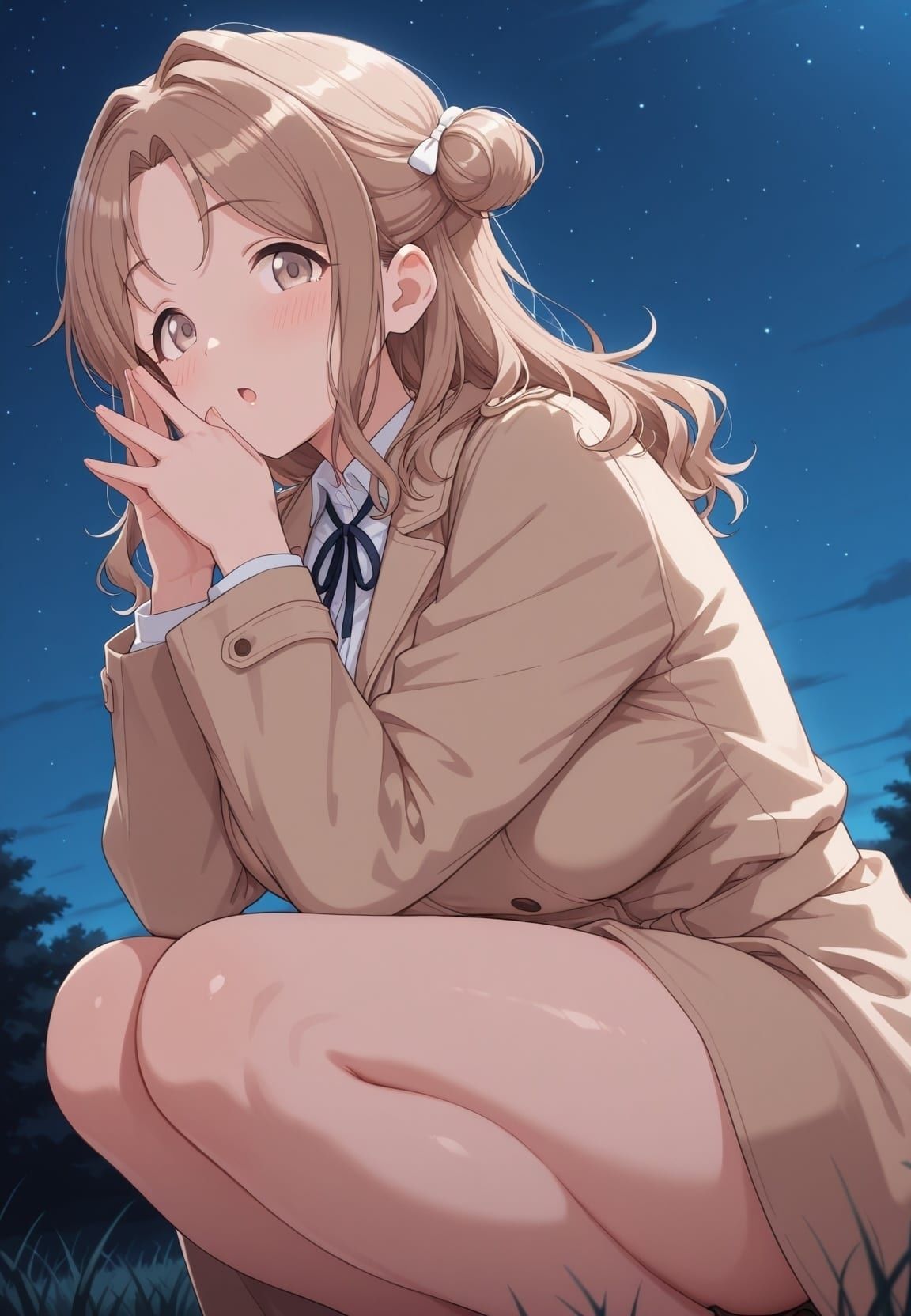 やだぁぁ…！！ 見られてるのにイッちゃう…！！ 俺の彼女は露出狂 ア〇ドルマスター No.5 サンプル画像4