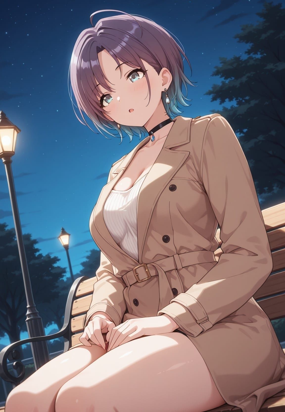 やだぁぁ…！！ 見られてるのにイッちゃう…！！ 俺の彼女は露出狂 ア〇ドルマスター No.4 サンプル画像8