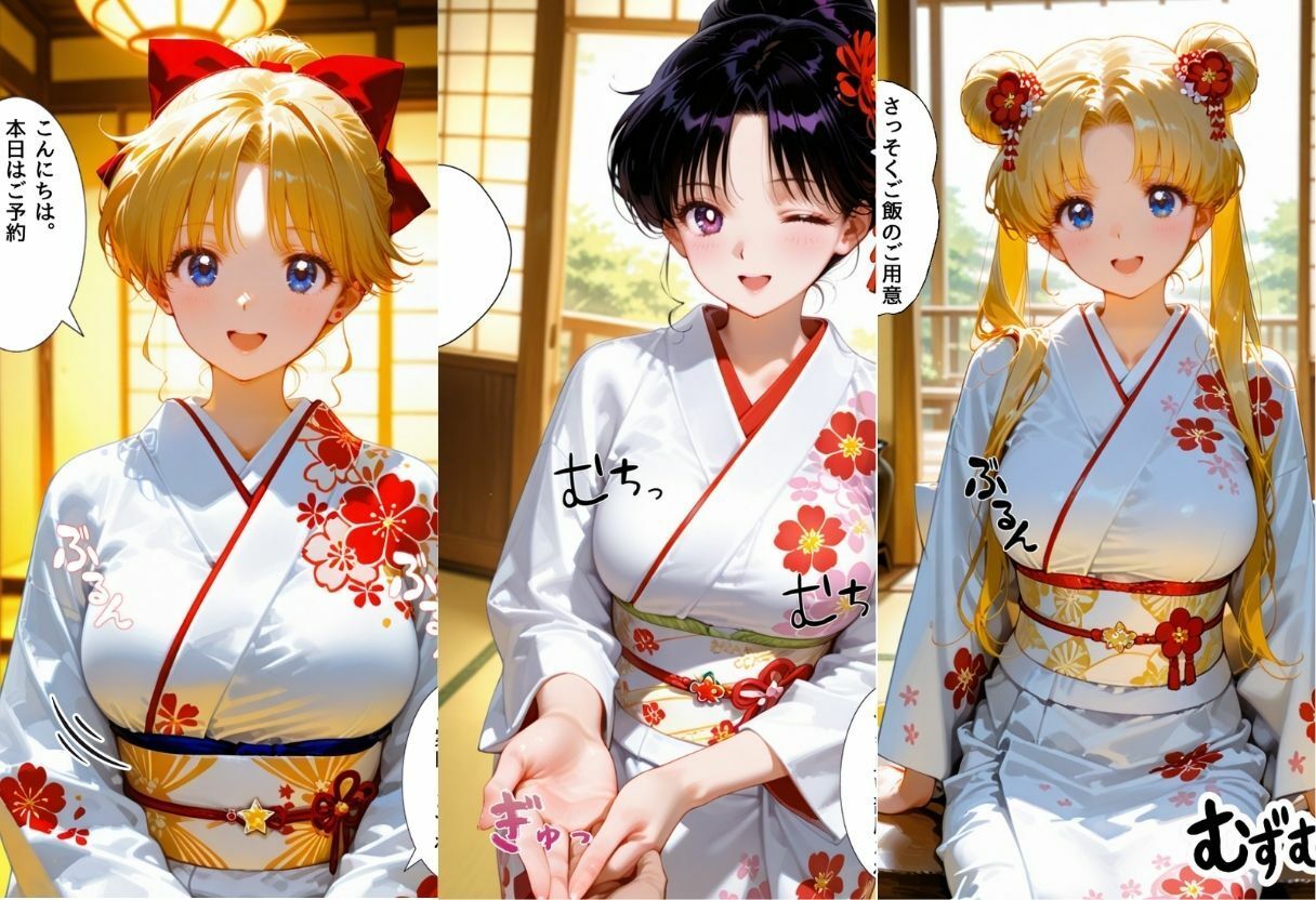 ゆけむり温泉旅館の女将さんをデカチンでメス堕ちさせた話 セーラー◯ーン編 サンプル画像1